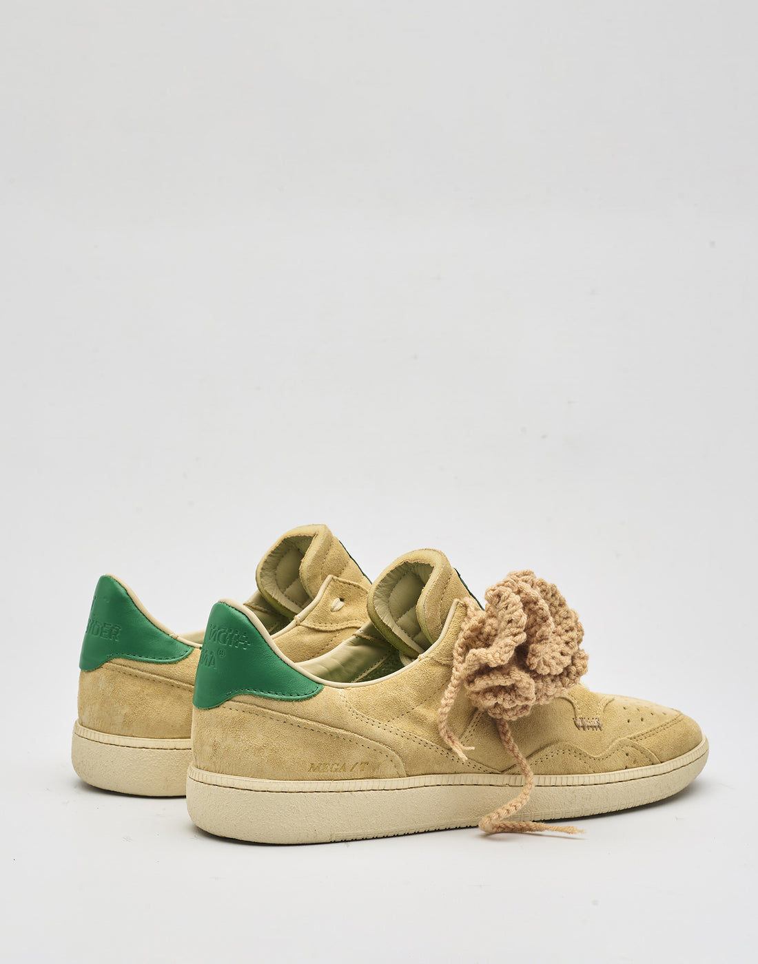 HIDNANDER Sneakers Mega T Sand Dollar/Green con Spilla Crochet