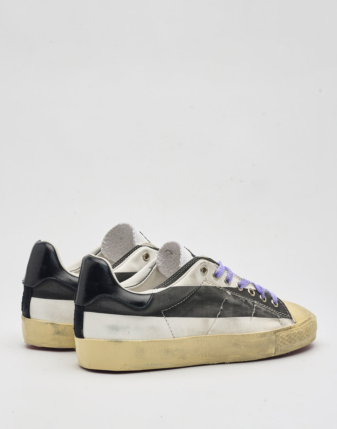 HIDNANDER Sneakers Starless Low a Righe Bianco/Nero