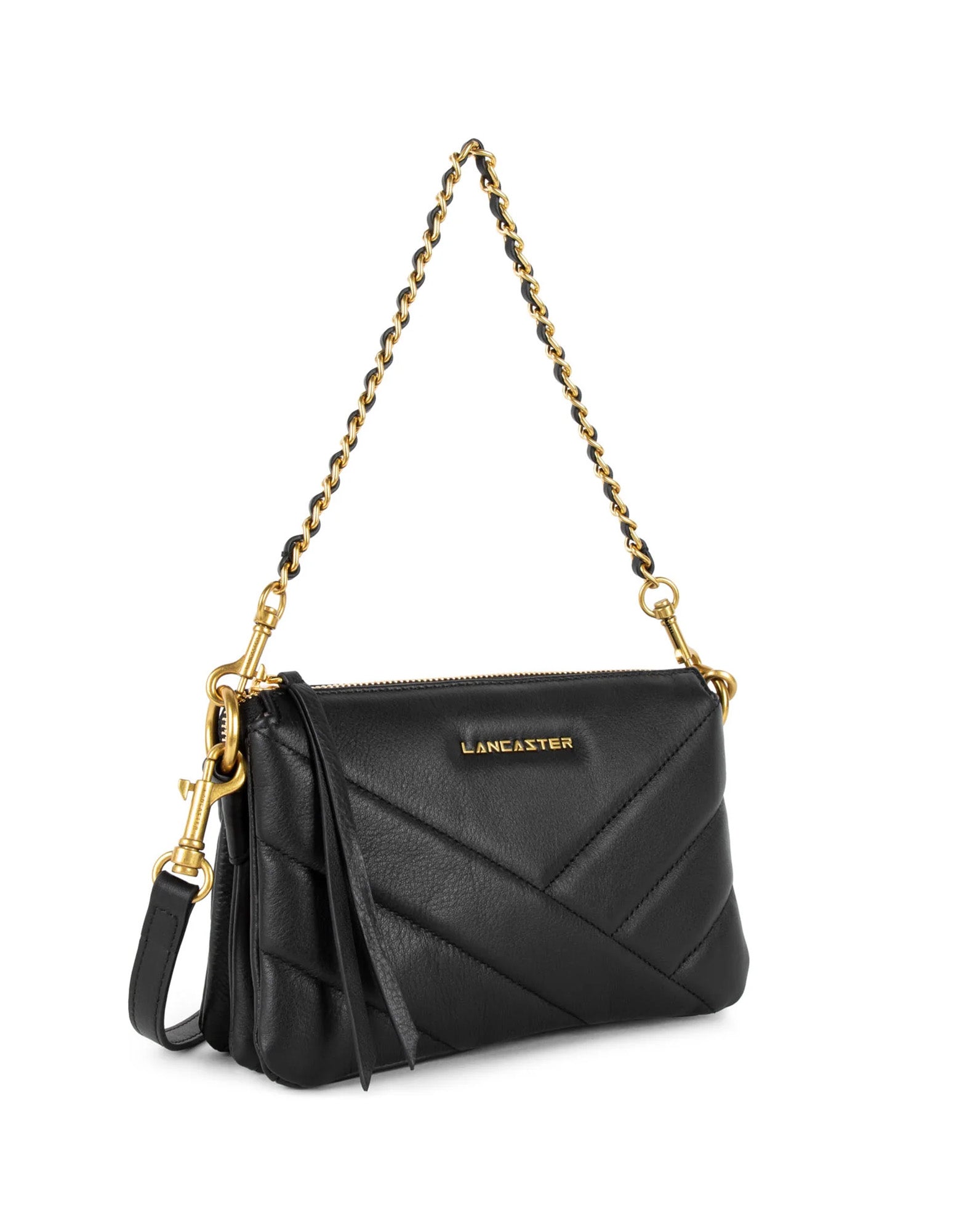 LANCASTER Piccola Pochette Soft Matelassé Noir