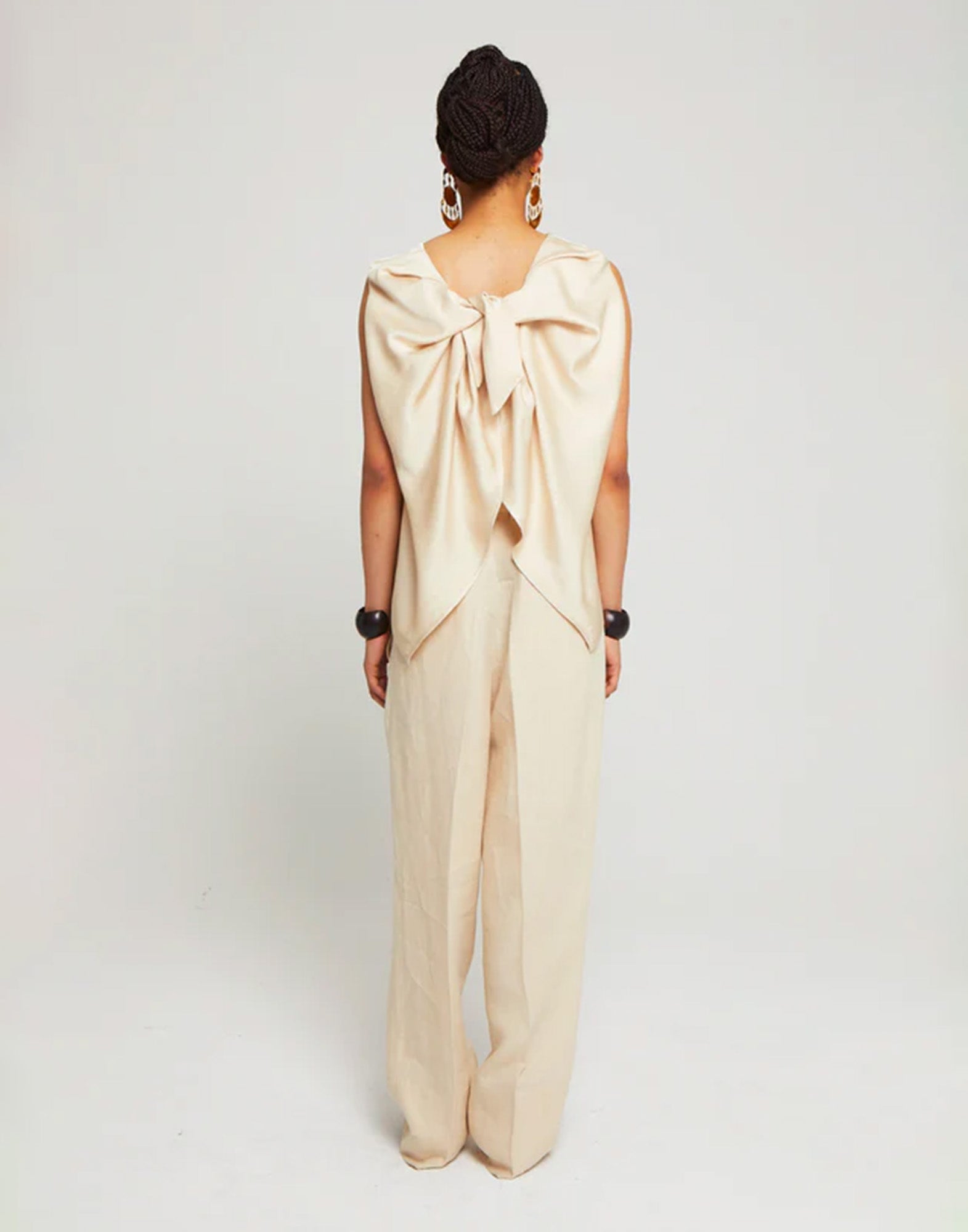 LAURENCE BRAS Pantalone in Lino Mouss