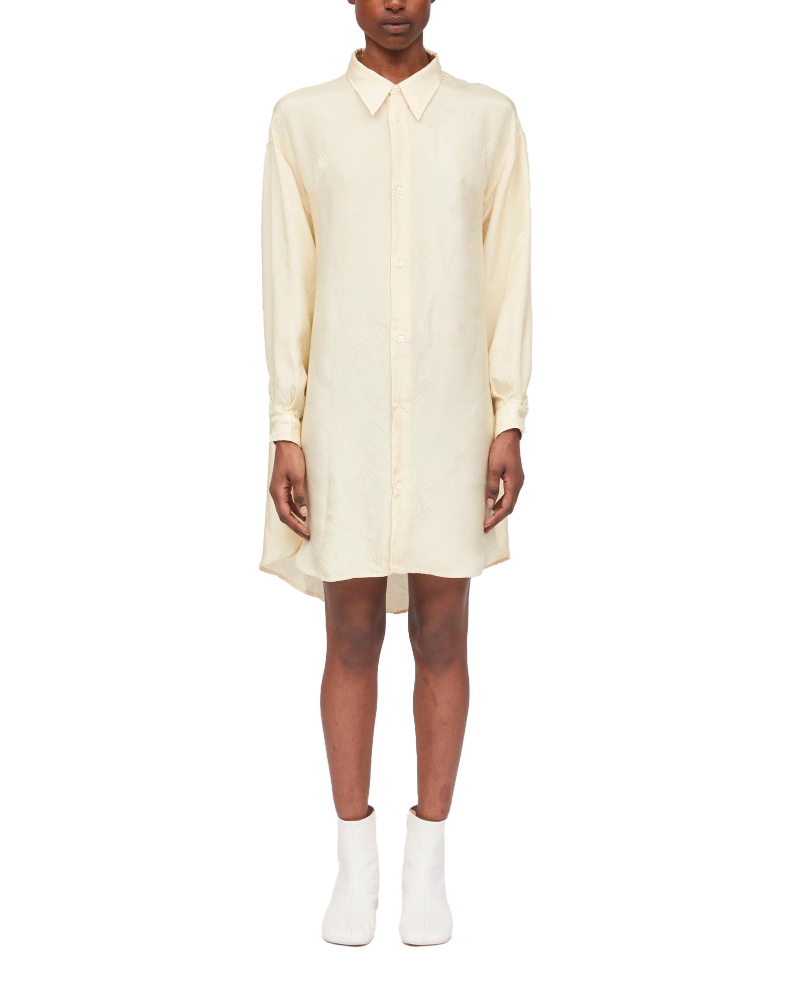 MM6 MAISON MARGIELA Abito Camicia con Numeric Signature