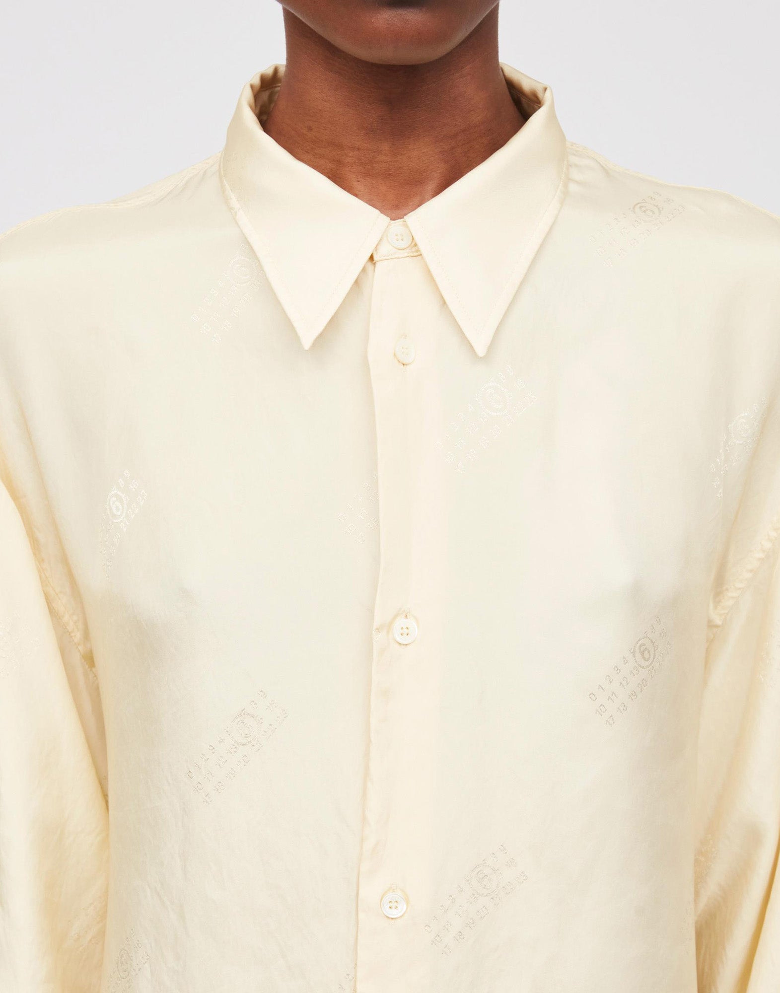 MM6 MAISON MARGIELA Abito Camicia con Numeric Signature
