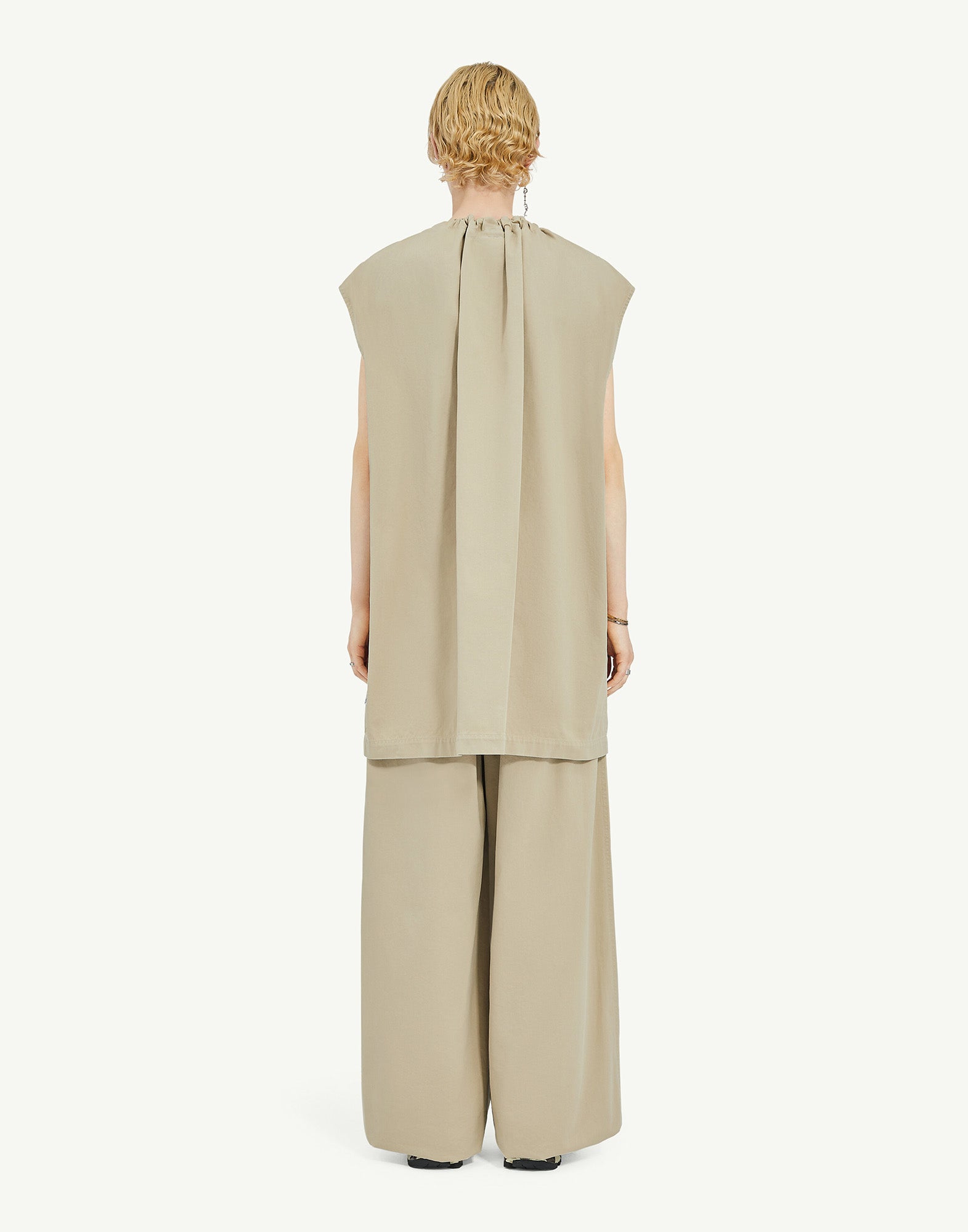 MM6 MAISON MARGIELA Mini Abito in Gabardine di Cotone