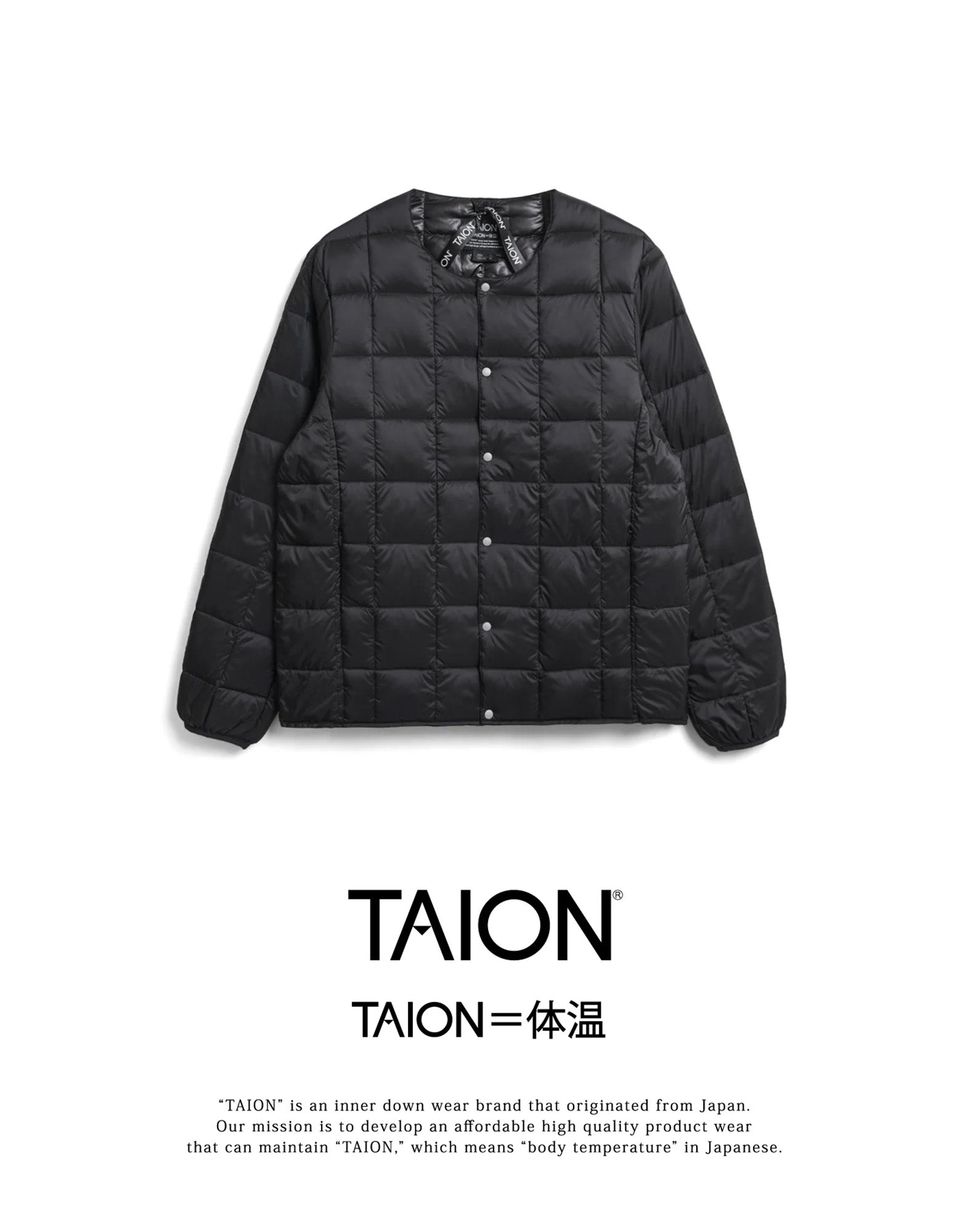 TAION Piumino Basic Line Black