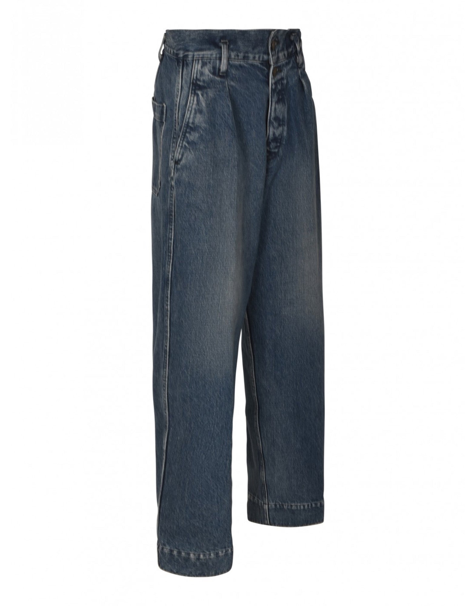 TANAKA Denim Wide Jean Vintage Blue