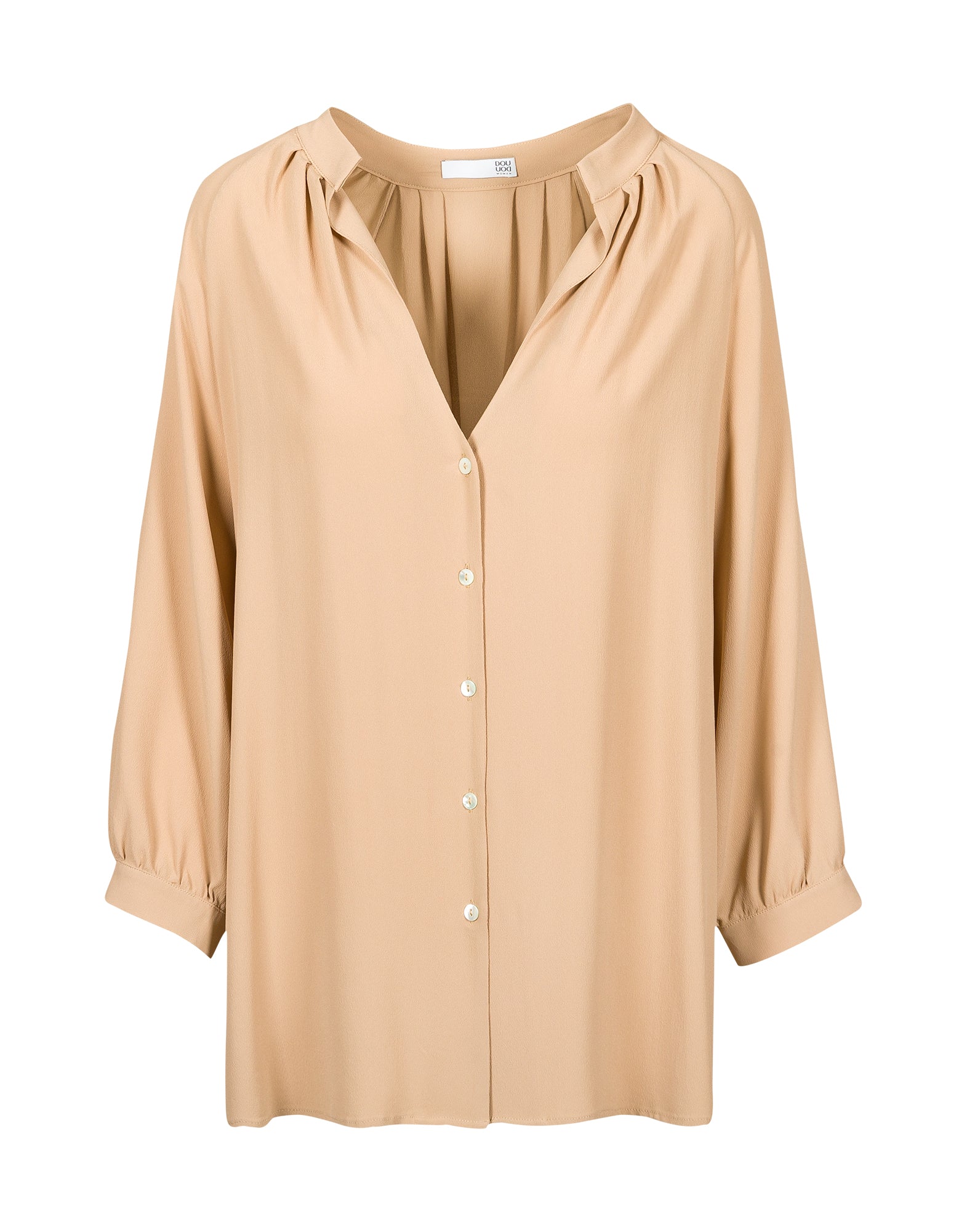 DOUUOD Camicia in Misto Seta