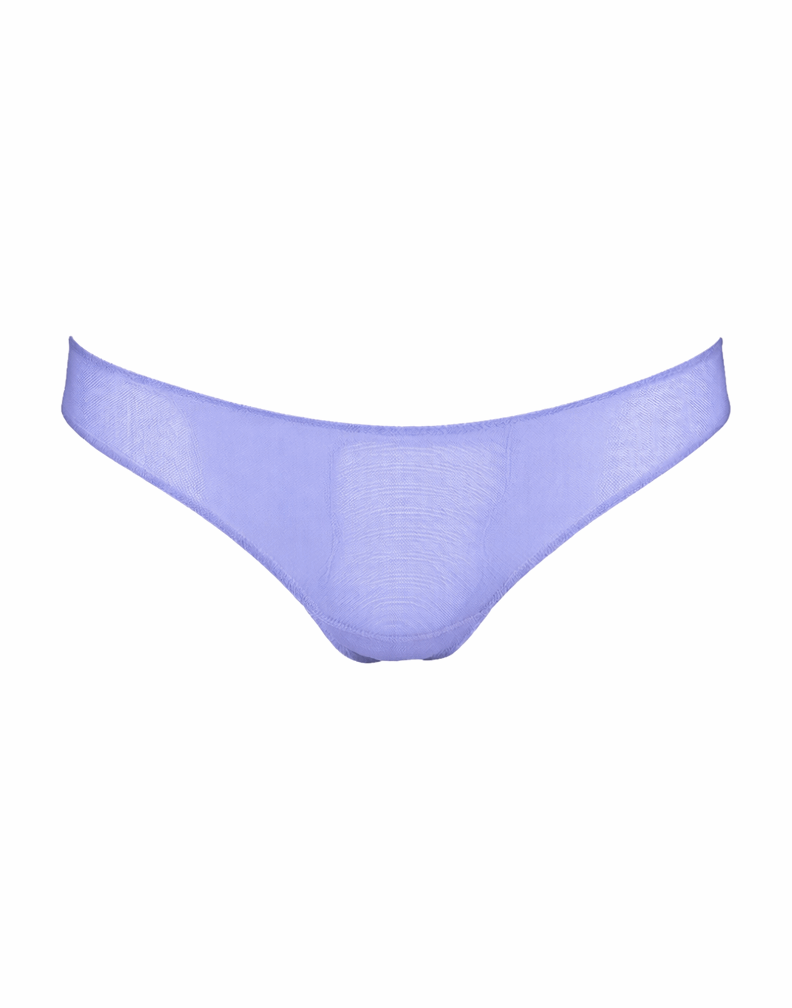DOUUOD Slip a Brasiliana in Tulle Elasticizzato Lavanda