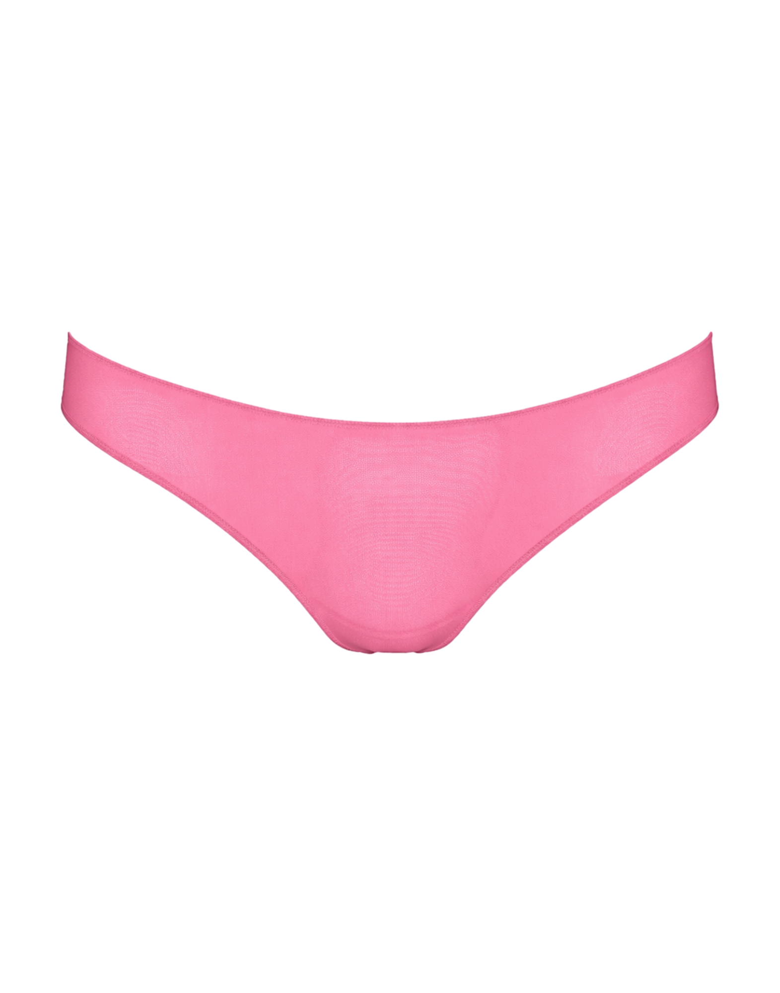 DOUUOD Slip a Brasiliana in Tulle Elasticizzato Rosa