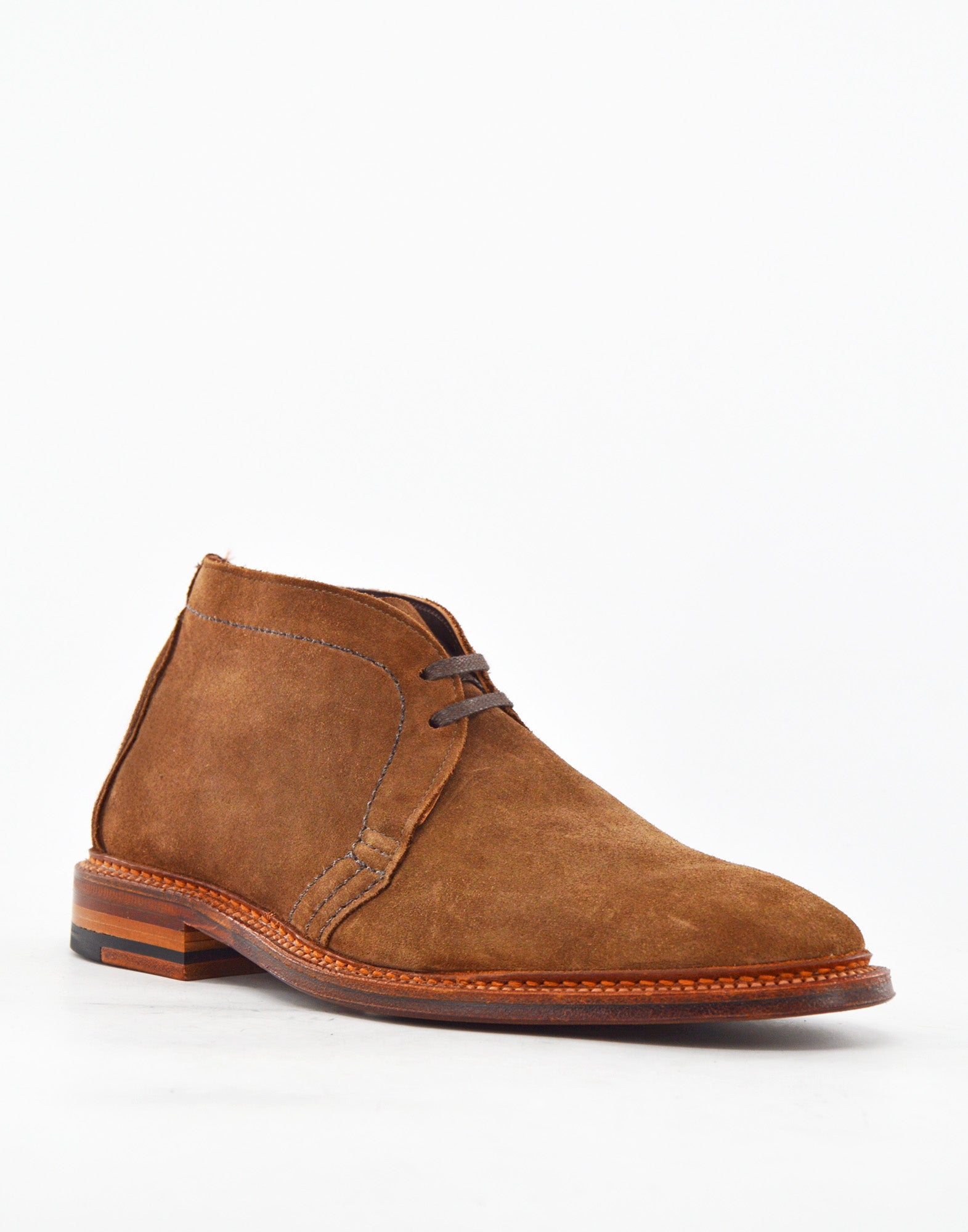 ALDEN Chukka Boot in Suede Fondo Cuoio Humus