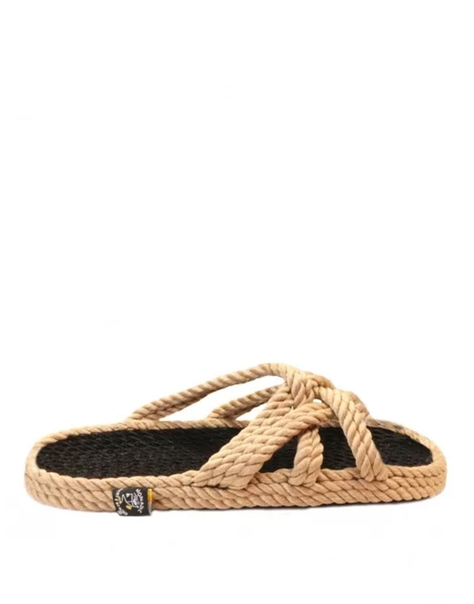 NOMADIC STATE OF MIND Sandali in Corda Beige/Neri