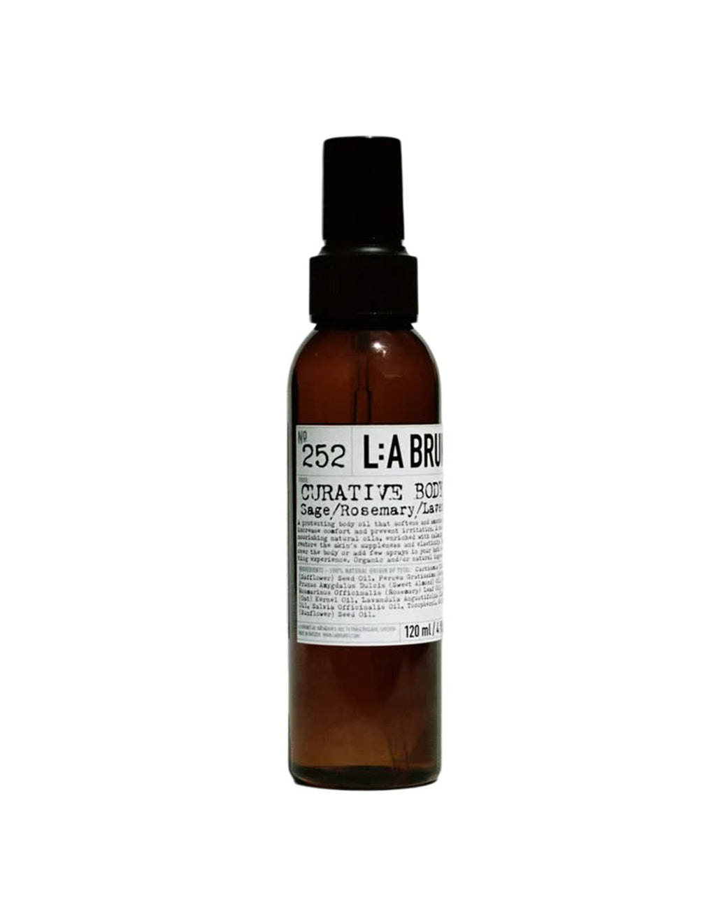 LA BRUKET 252 Olio Corpo Curativo Salvia/Rosmarino/Lavanda 120ml