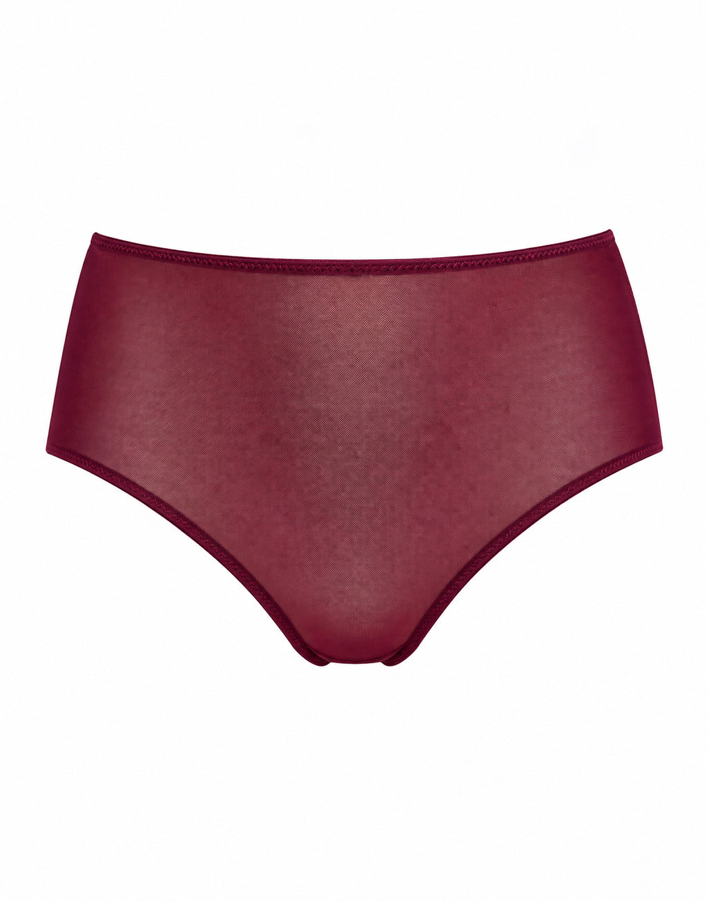DOUUOD Slip a Culotte in Tulle Elasticizzato Bordeaux