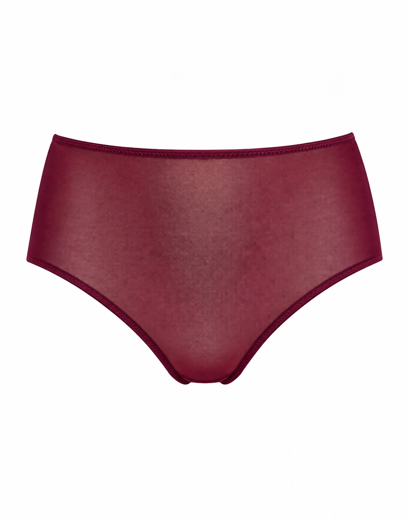 DOUUOD Slip a Culotte in Tulle Elasticizzato Bordeaux