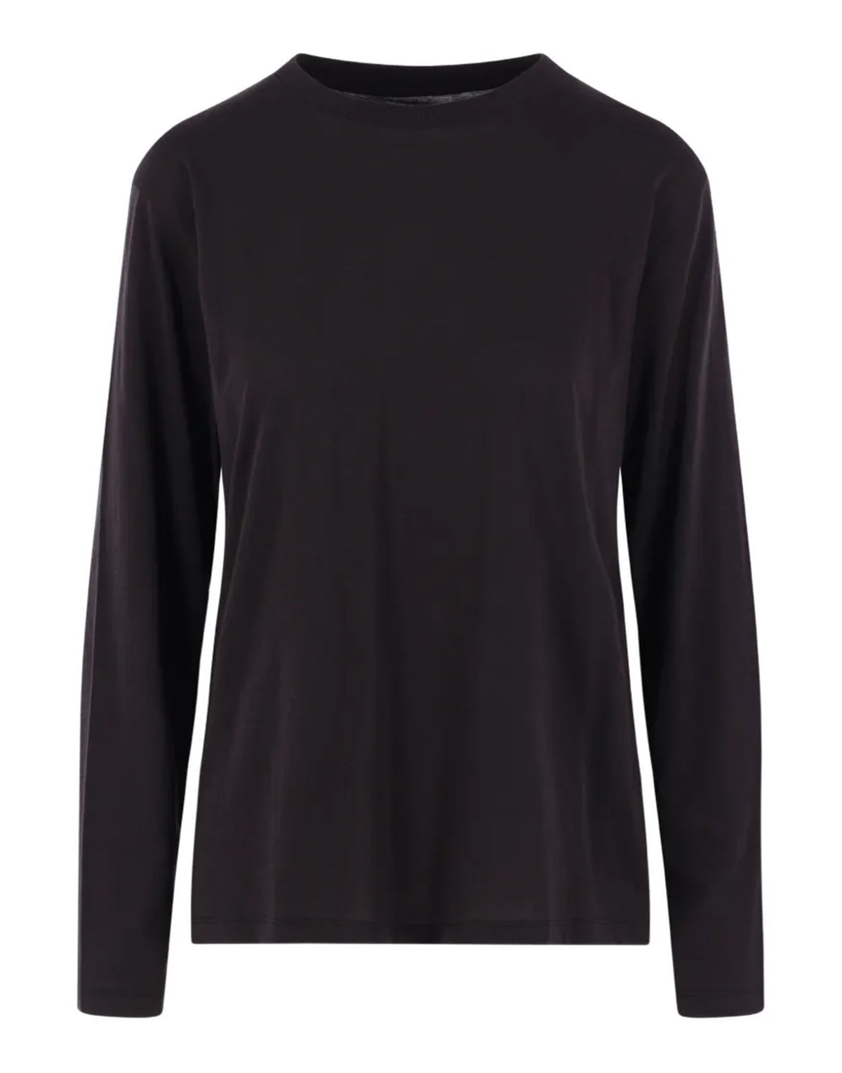 THIBAULT VAN DER STRAETE T-Shirt in Jersey di Cotone Pima Nera