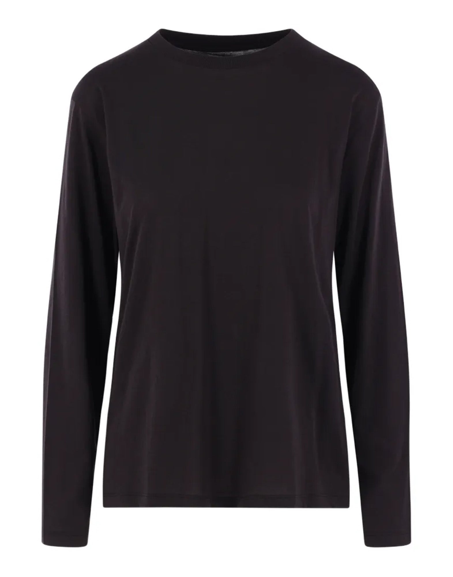 THIBAULT VAN DER STRAETE T-Shirt in Jersey di Cotone Pima Nera