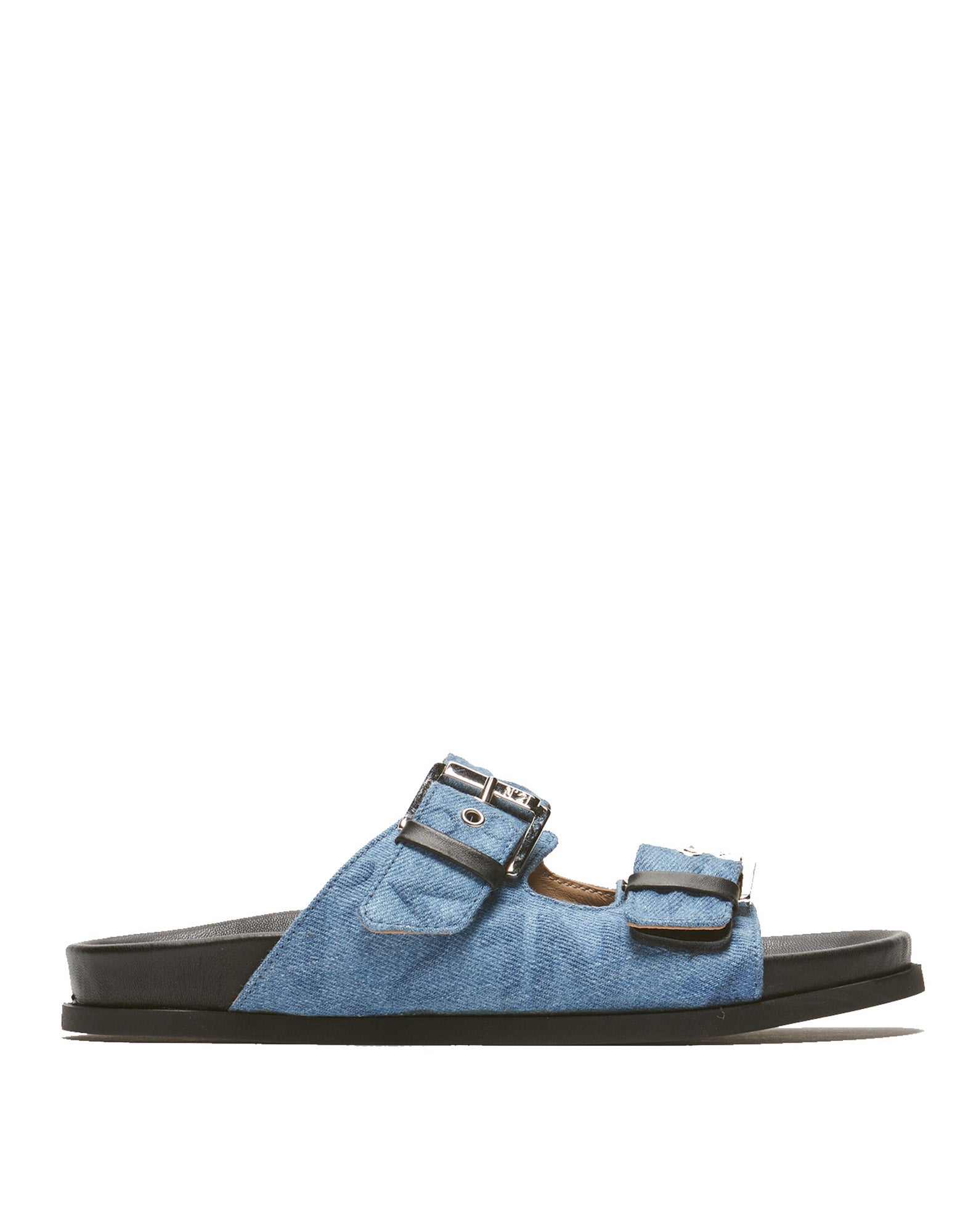 N°21 Sandali a Doppia Fascia in Denim