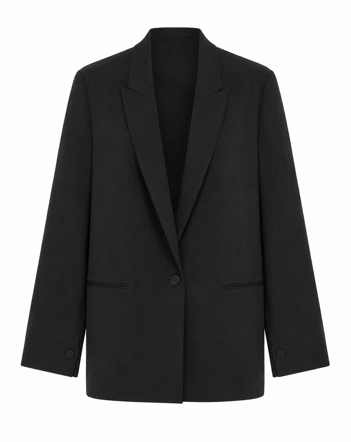 ALBERTA FERRETTI Giacca Monopetto in Cady Nero