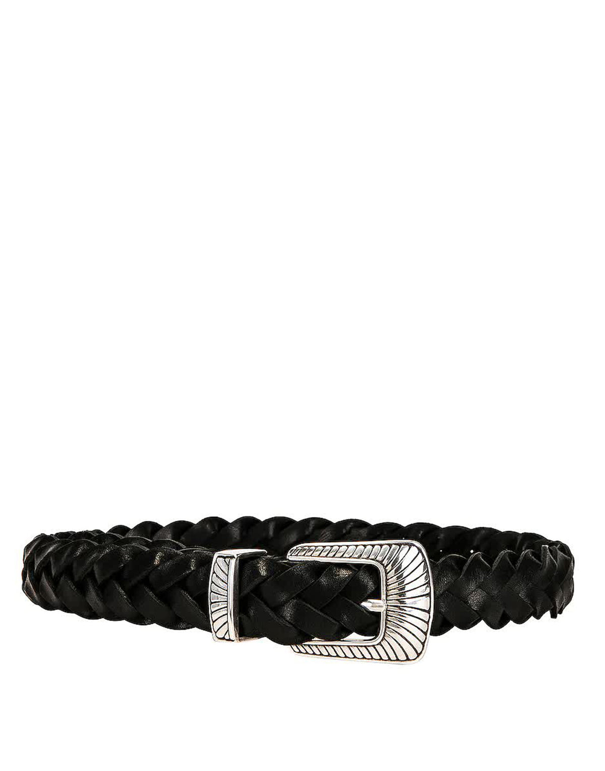KATE CATE Ceinture Américaine Tressée Marron
