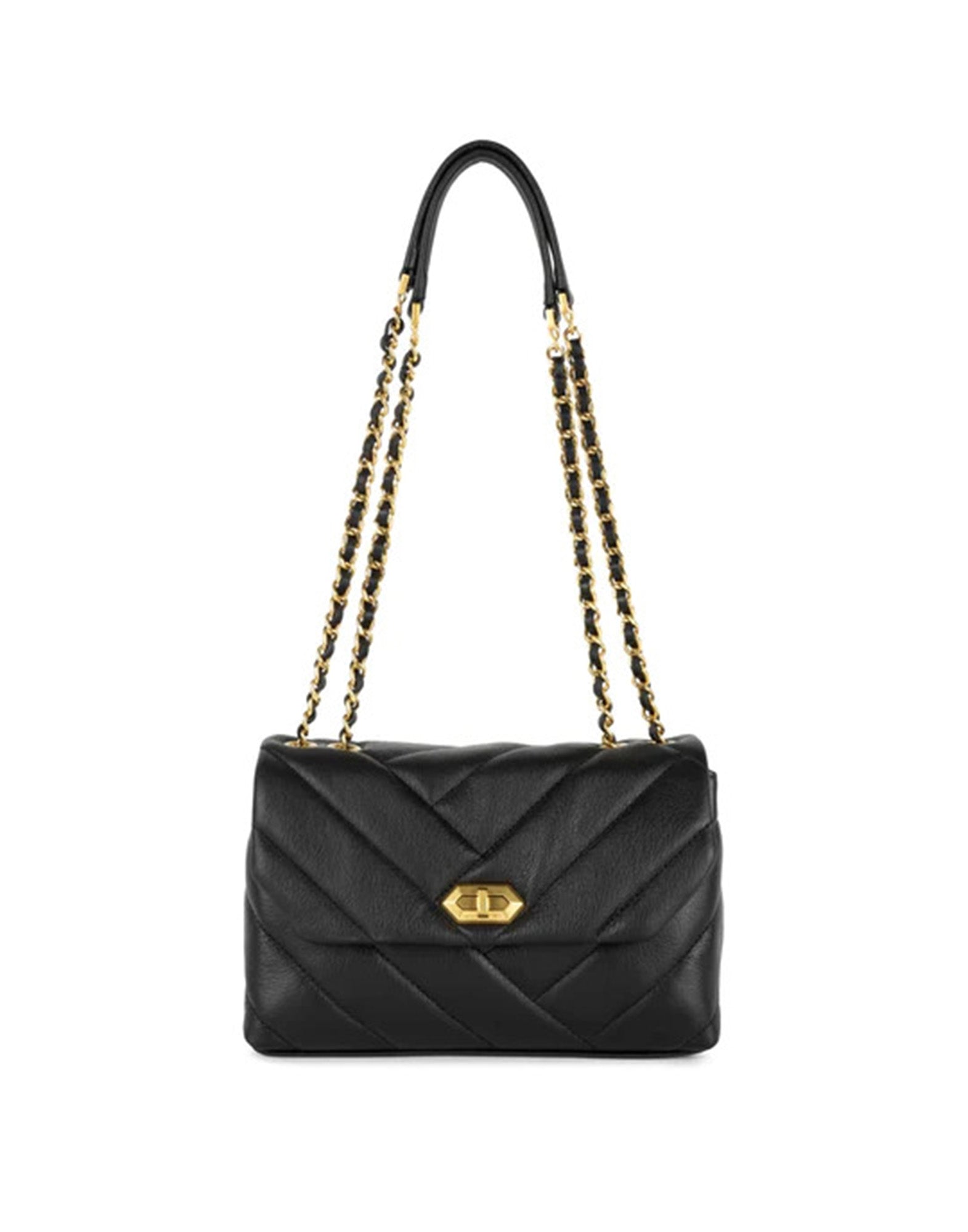 LANCASTER Borsa Trotteur Soft Matelassé Noir