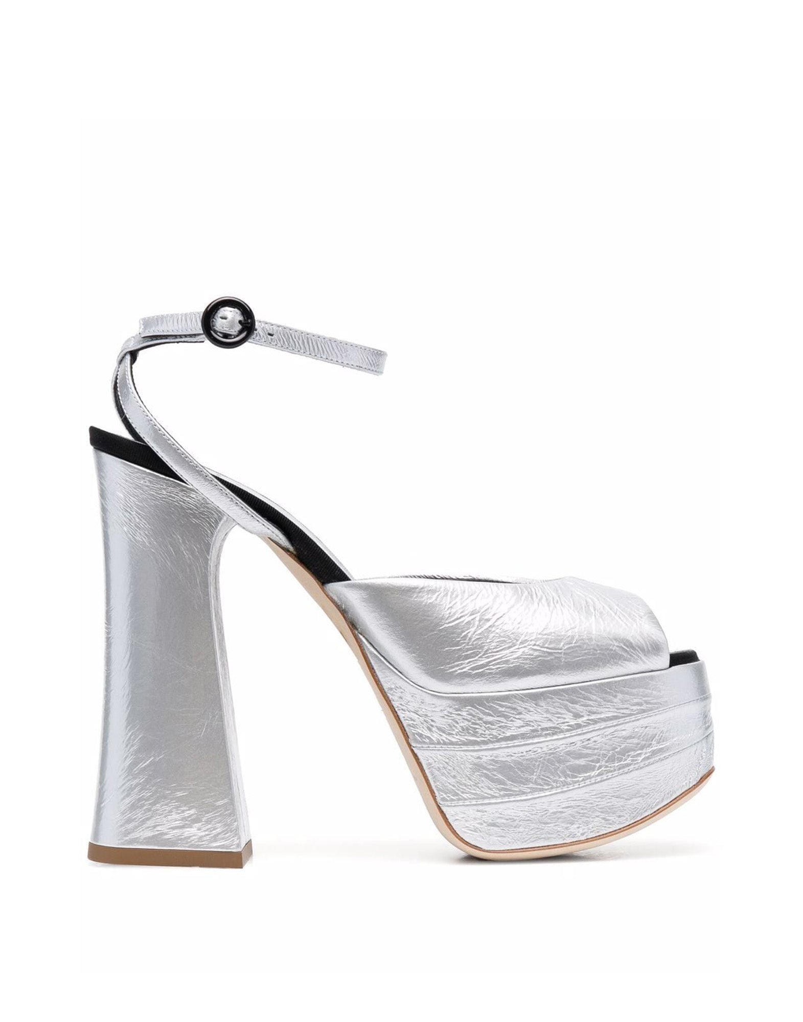 PHILOSOPHY Sandalo Open Toe con Plateau Argento