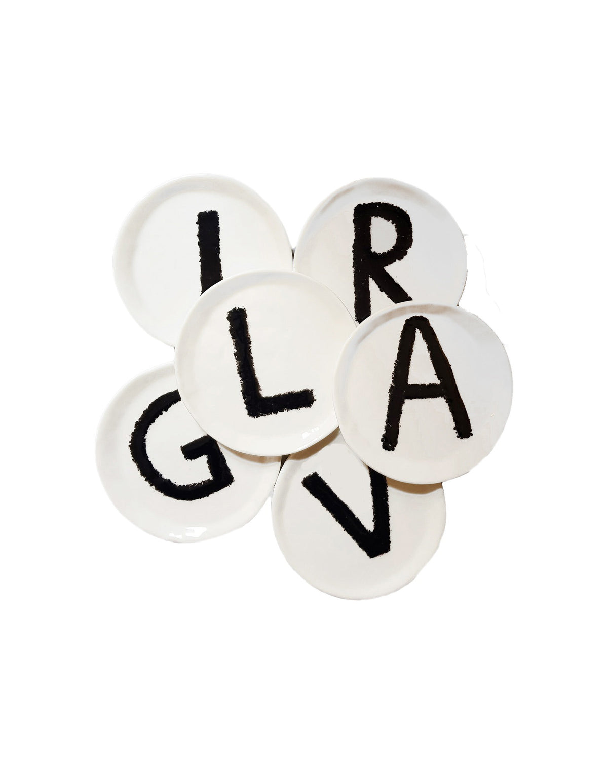 Personalized saucer in Murano glass
