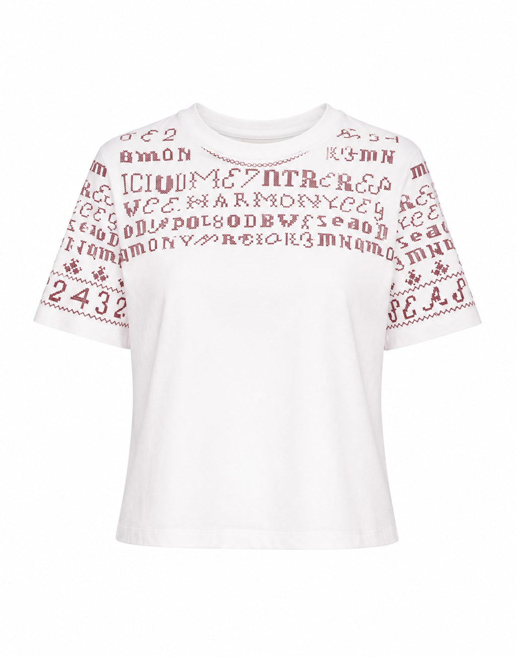 SEA NY T-Shirt in Cotone Ricamata