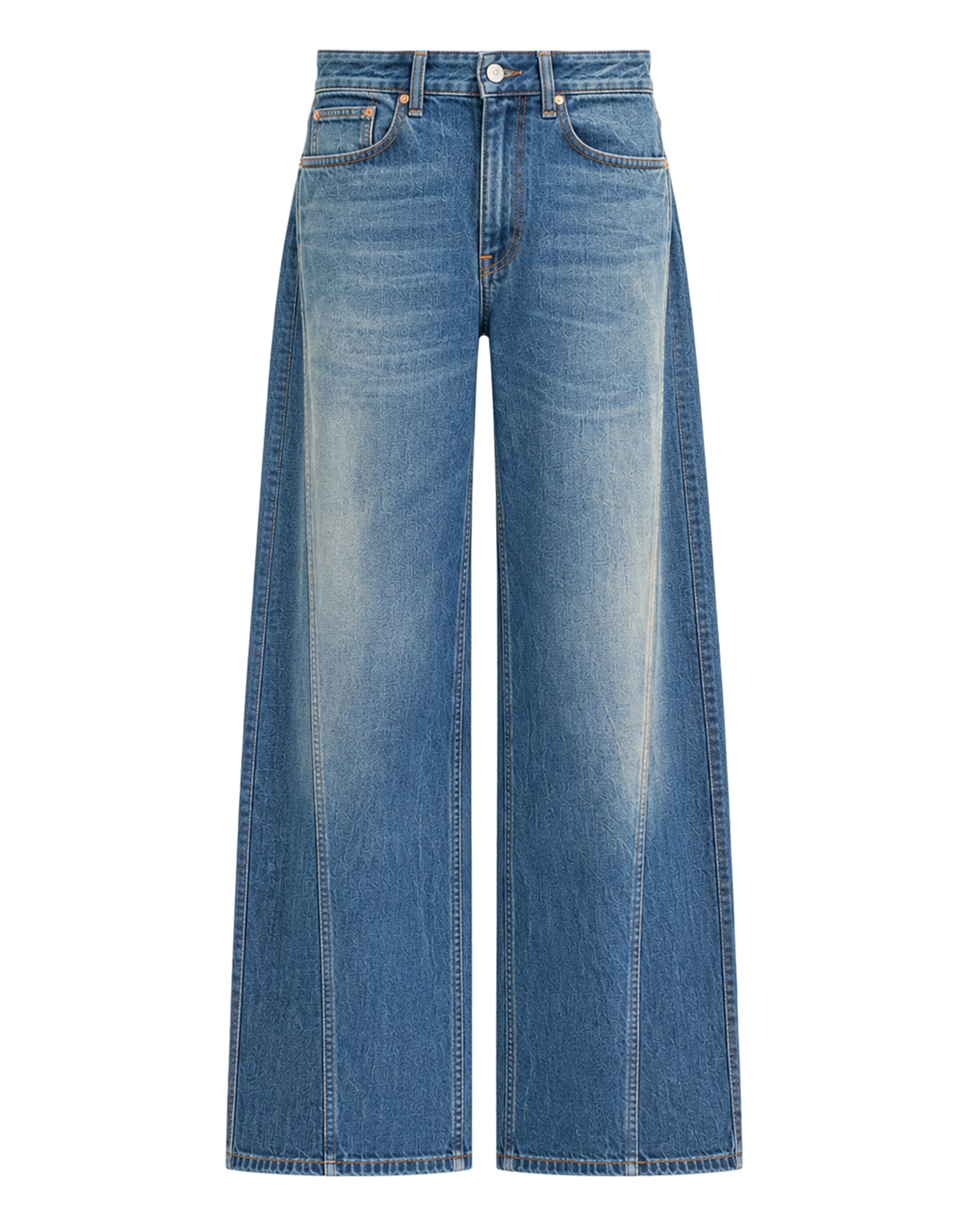 DEPARTMENT FIVE Jeans Resort a Gamba Ampia in Denim Blu