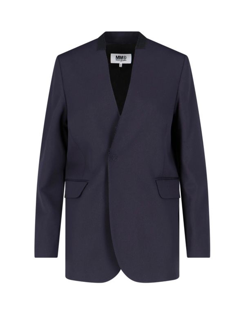 MM6 MAISON MARGIELA Giacca Senza Colletto Dark Blue