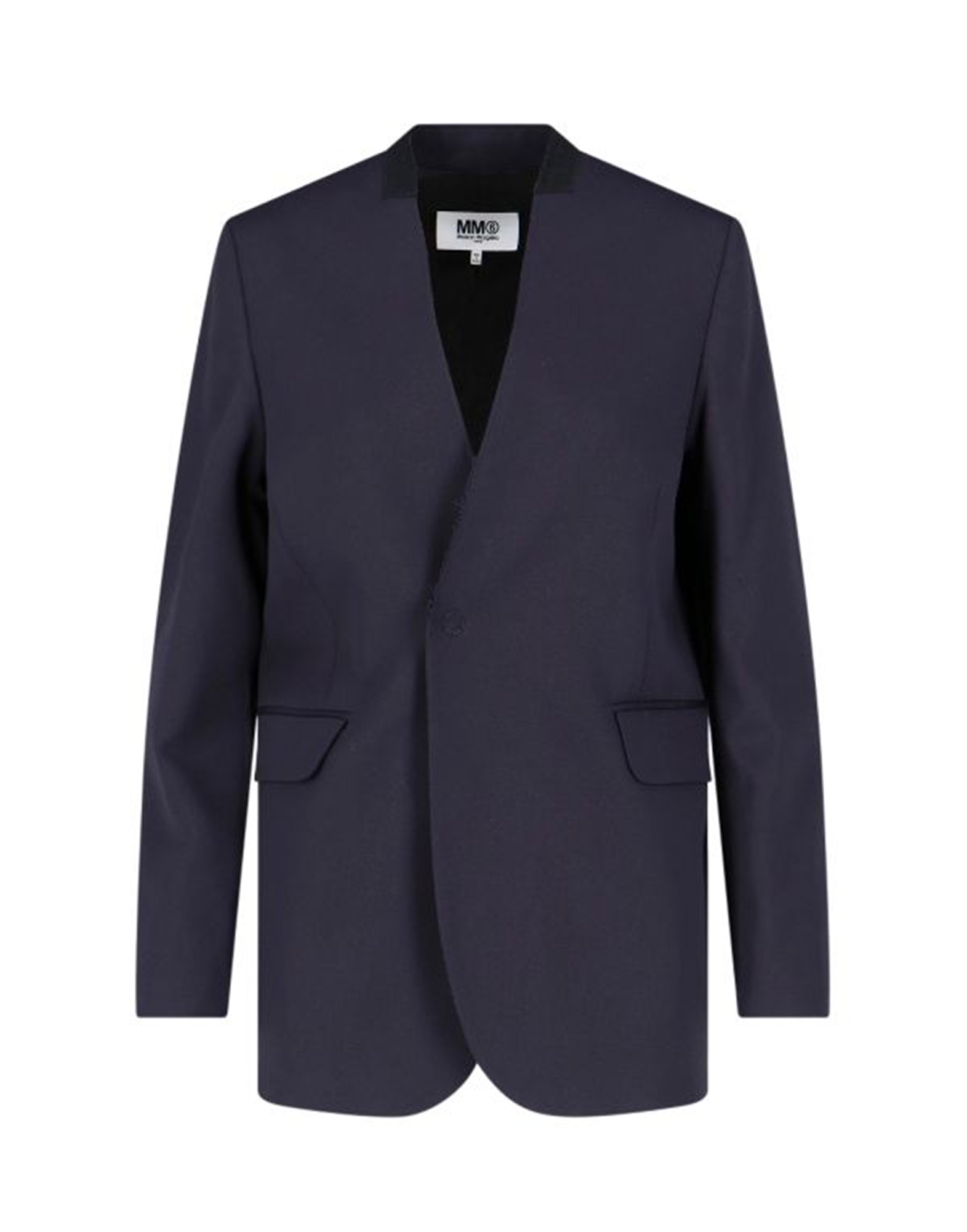 MM6 MAISON MARGIELA Giacca Senza Colletto Dark Blue