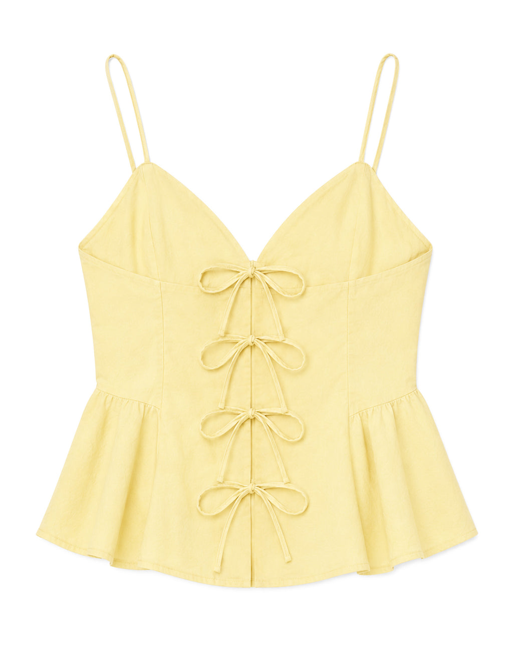 SEA NY Emmet Tank Top in Cotone con Chiusure Frontali