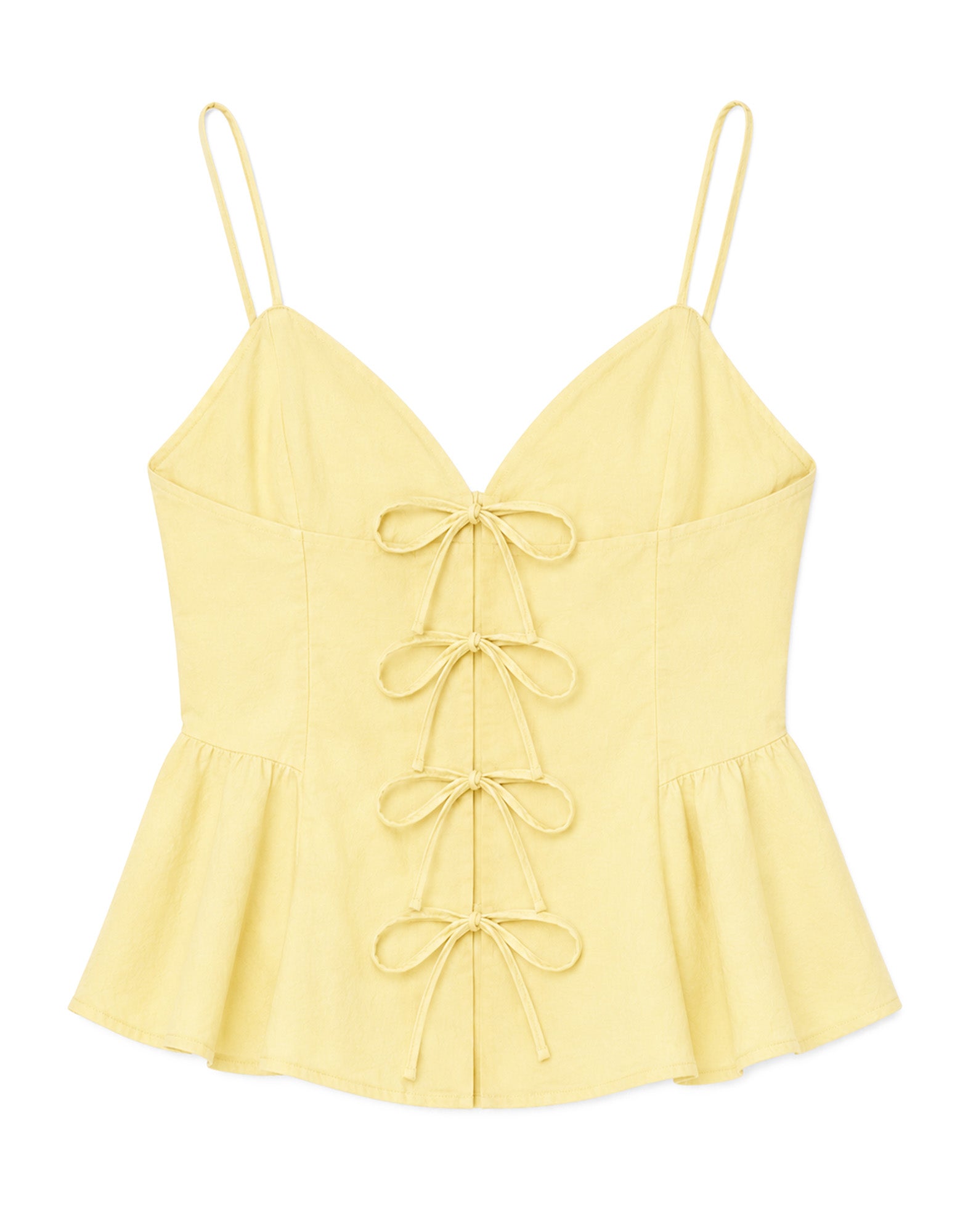 SEA NY Emmet Tank Top in Cotone con Chiusure Frontali