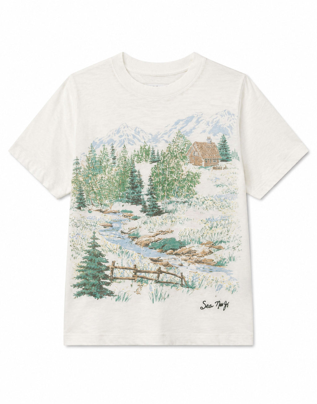 SEA NY T-Shirt Andes in Cotone con Stampa
