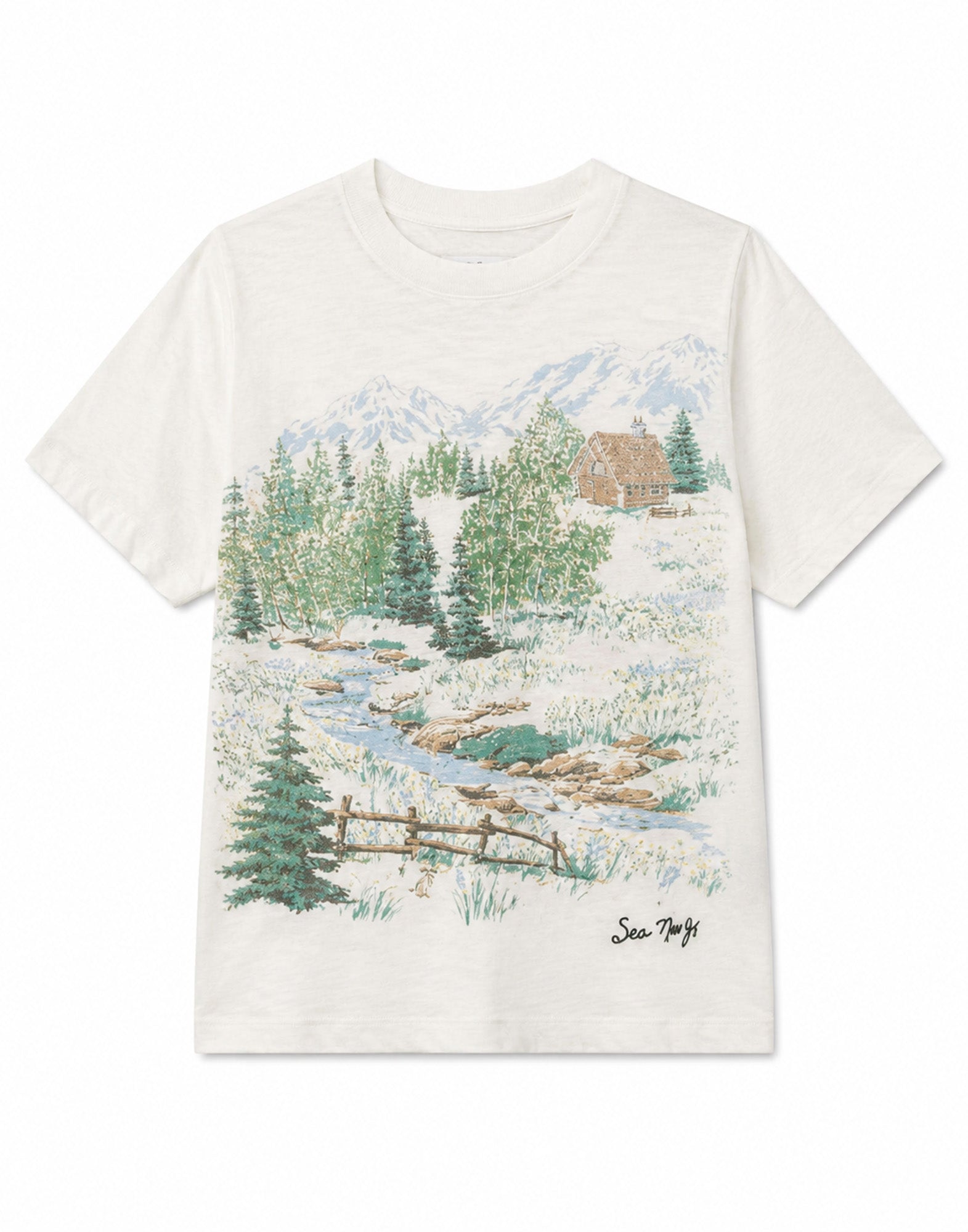 SEA NY T-Shirt Andes in Cotone con Stampa