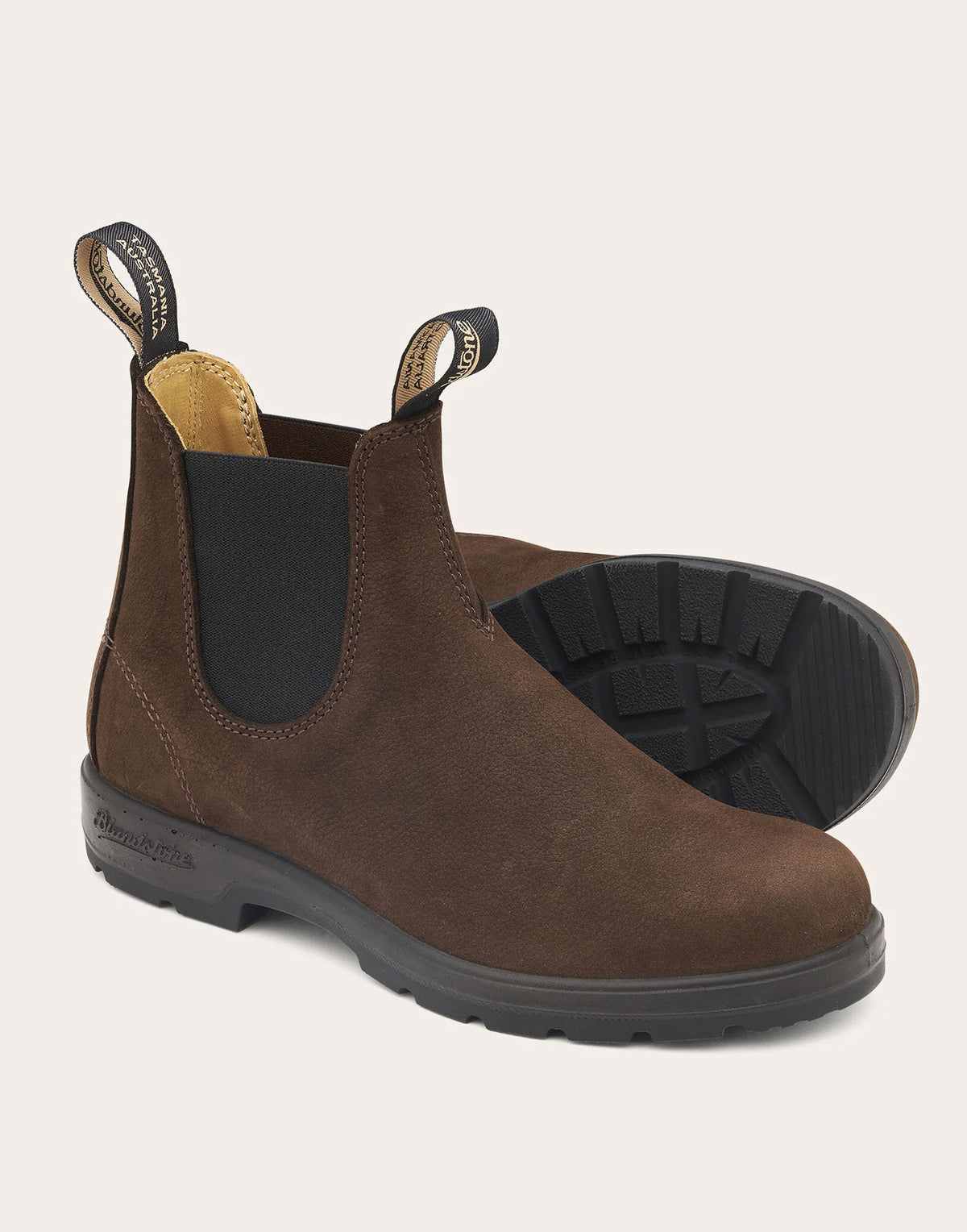 BLUNDSTONE 1606 Classics Chelsea Boots in Nabuck Marrone