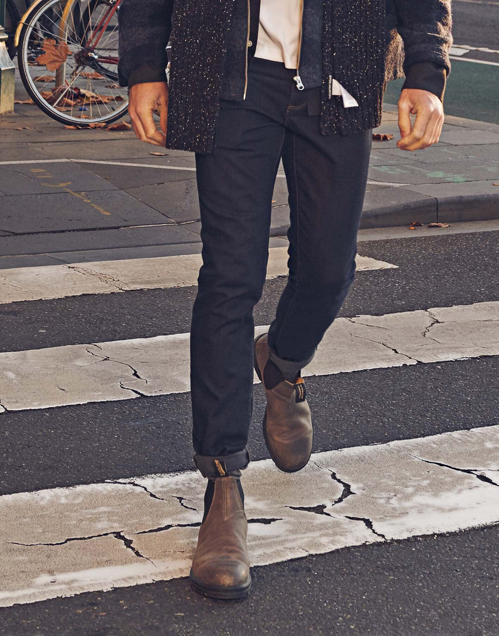 BLUNDSTONE 1606 Classics Chelsea Boots in Nabuck Marrone