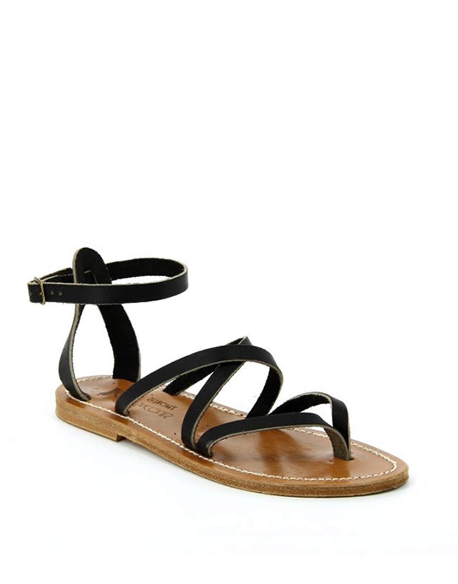 K.JACQUES Sandali Epicure in Pelle Noir