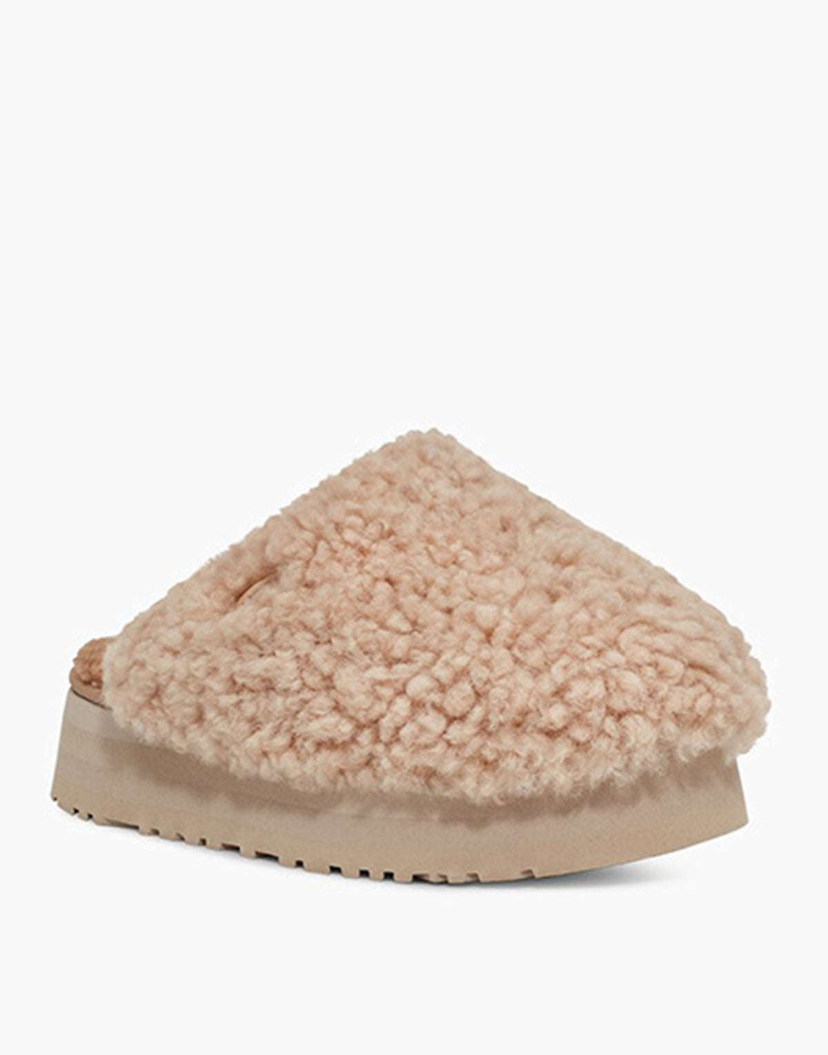UGG Ciabatte Maxi Curly Sand donna con plateau