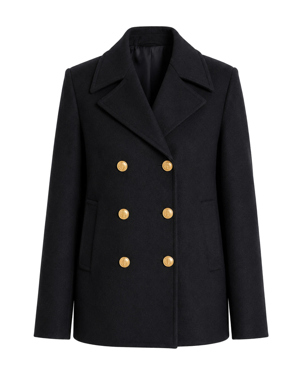 DEPARTMENT FIVE Holiday Peacoat in Panno Nero
