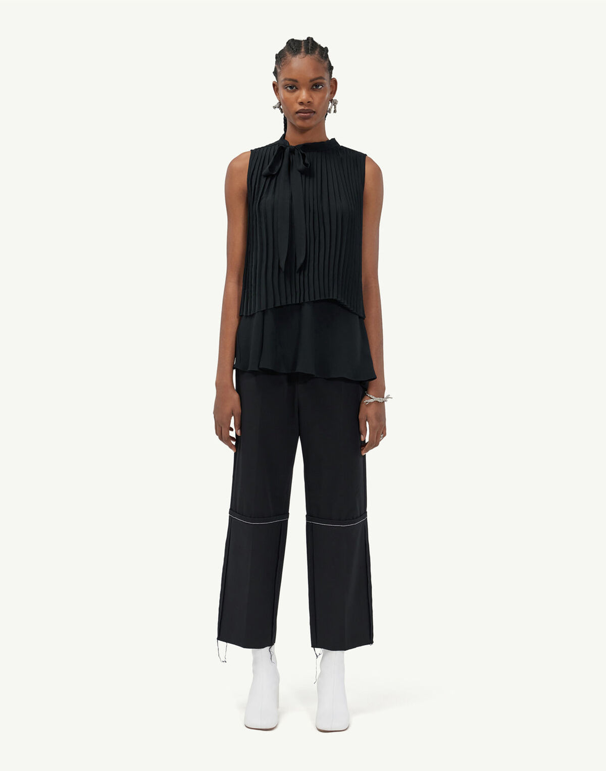 MM6 MAISON MARGIELA Top Plissettato