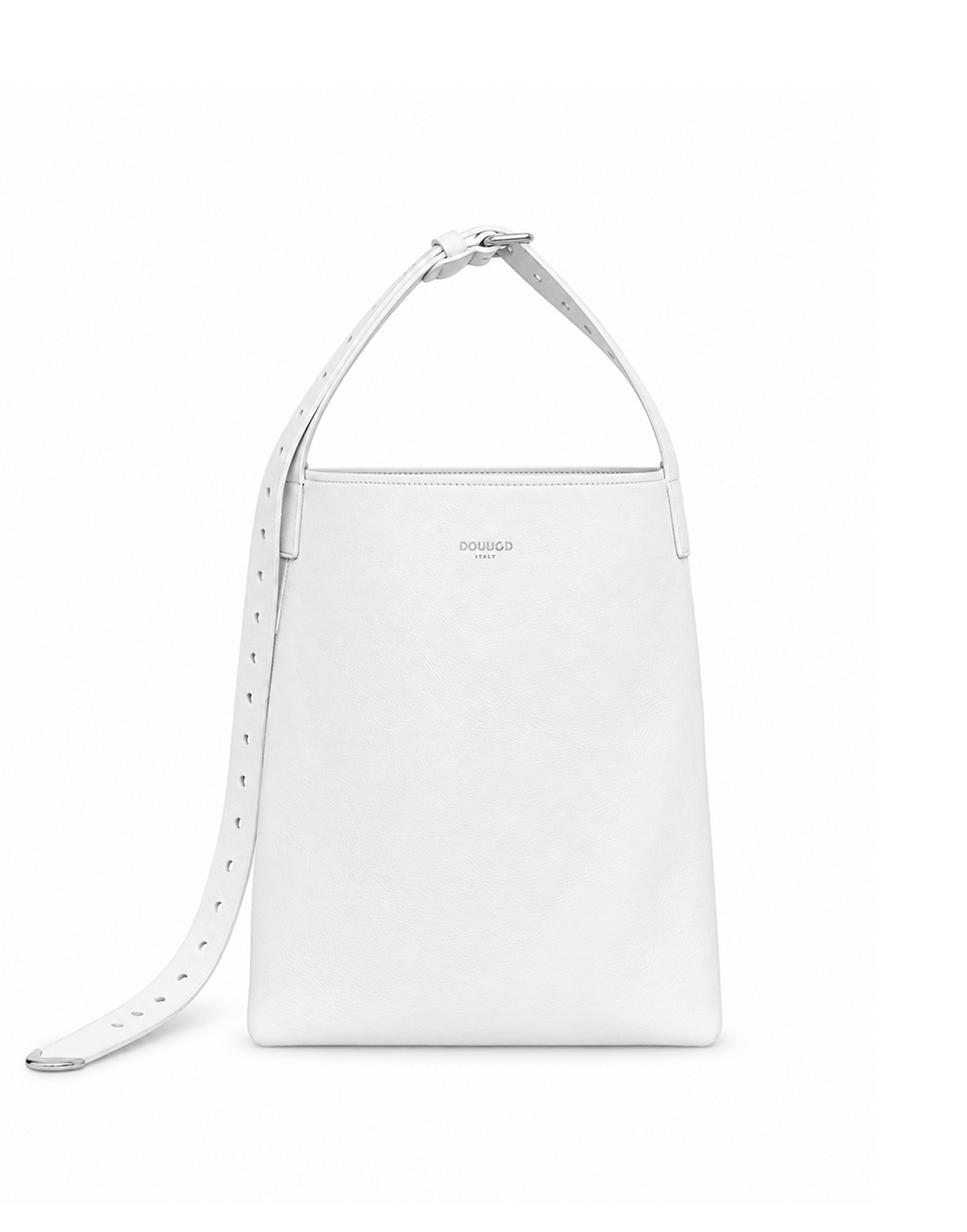 DOUUOD Sac Seau Tilla en Cuir Mousse Off White