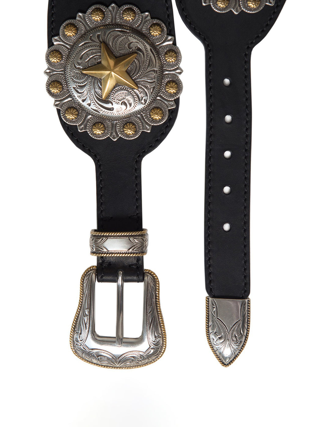 KATE CATE Cintura Regina in Pelle Nera