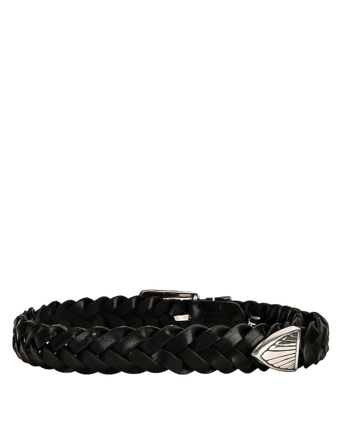 KATE CATE Ceinture Américaine Tressée Marron