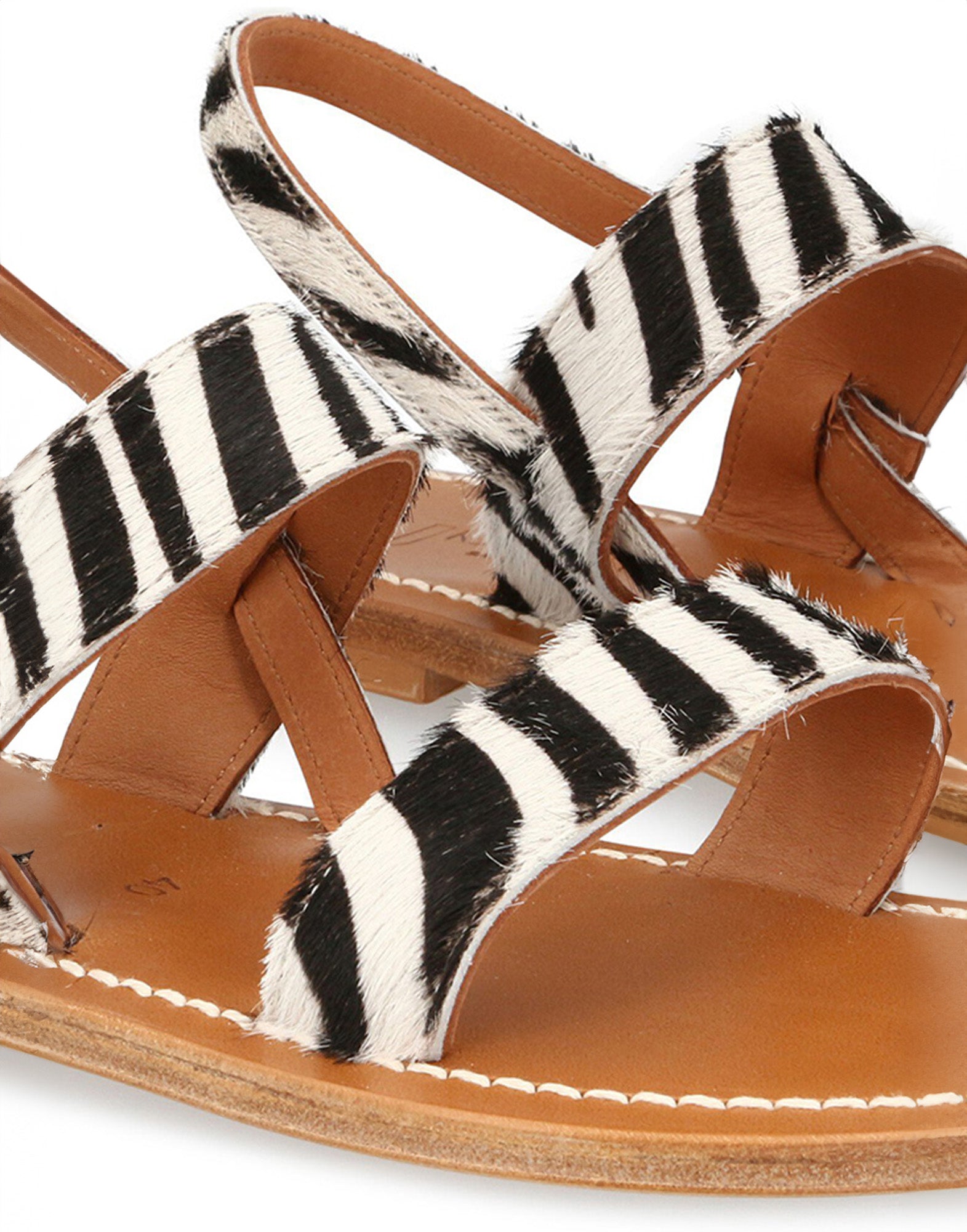 K.JACQUES Sandali Barigoule in Cavallino Zebra