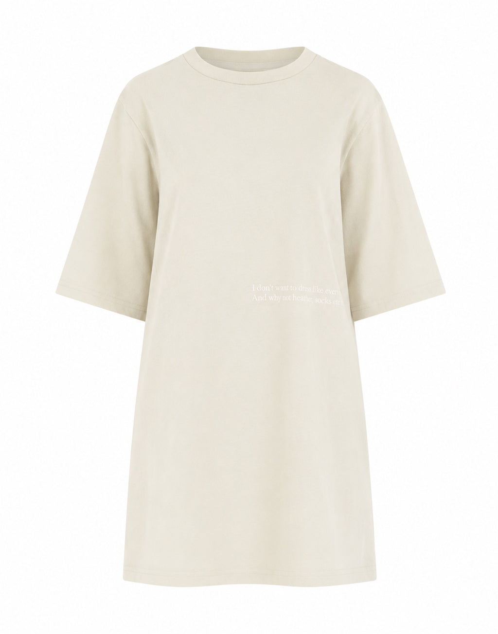 MM6 MAISON MARGIELA Mini Abito in Jersey Gesso