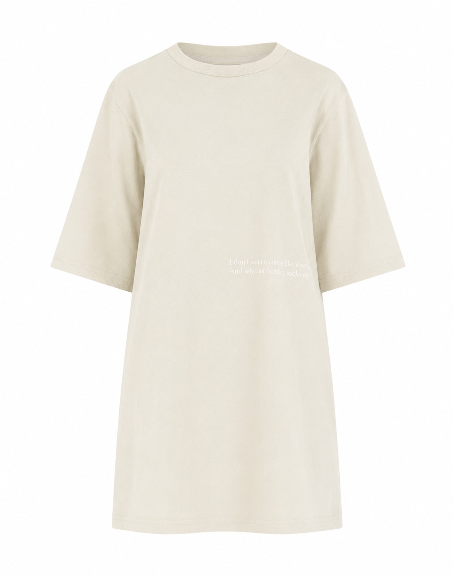 MM6 MAISON MARGIELA Mini Abito in Jersey Gesso