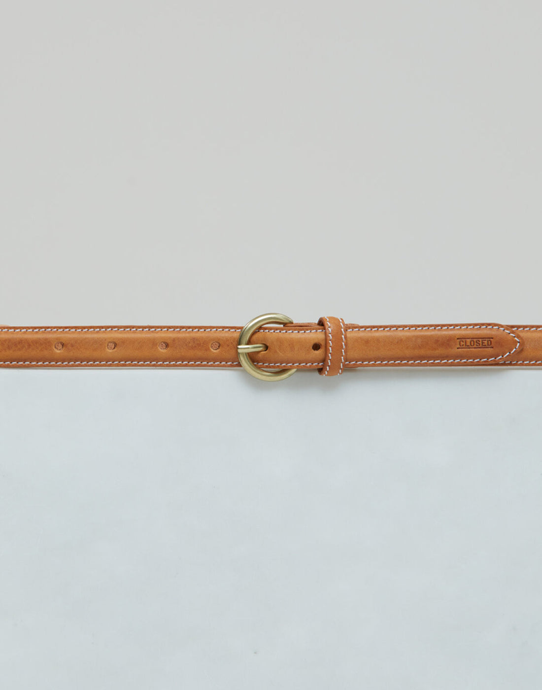 Belt with metal buckle