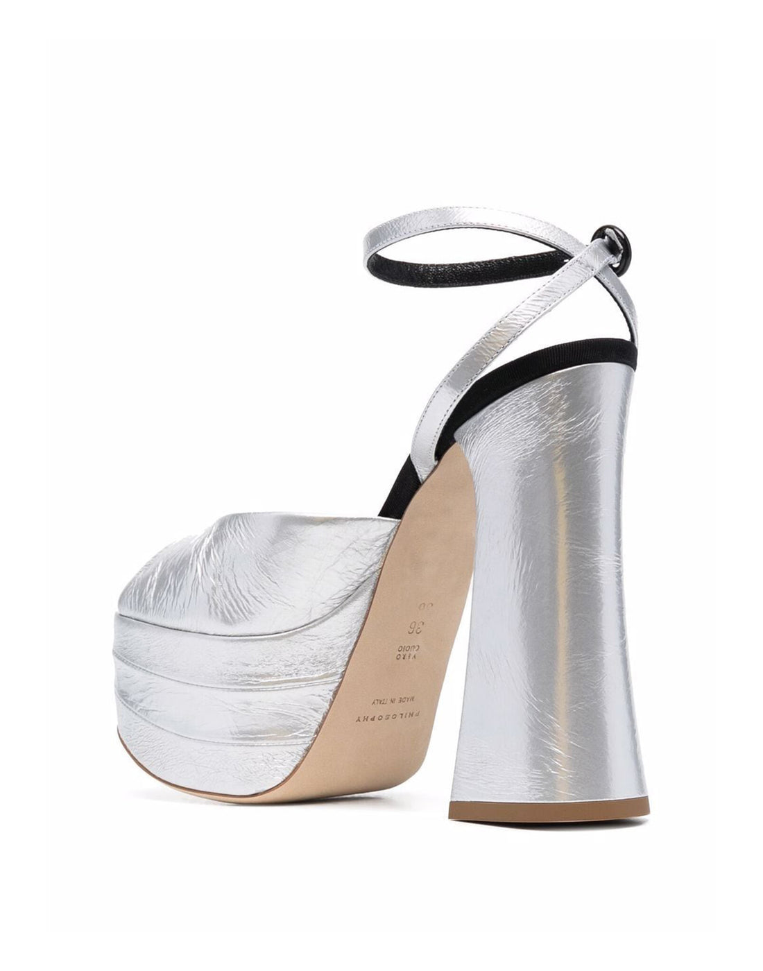 Open toe sandal with platform