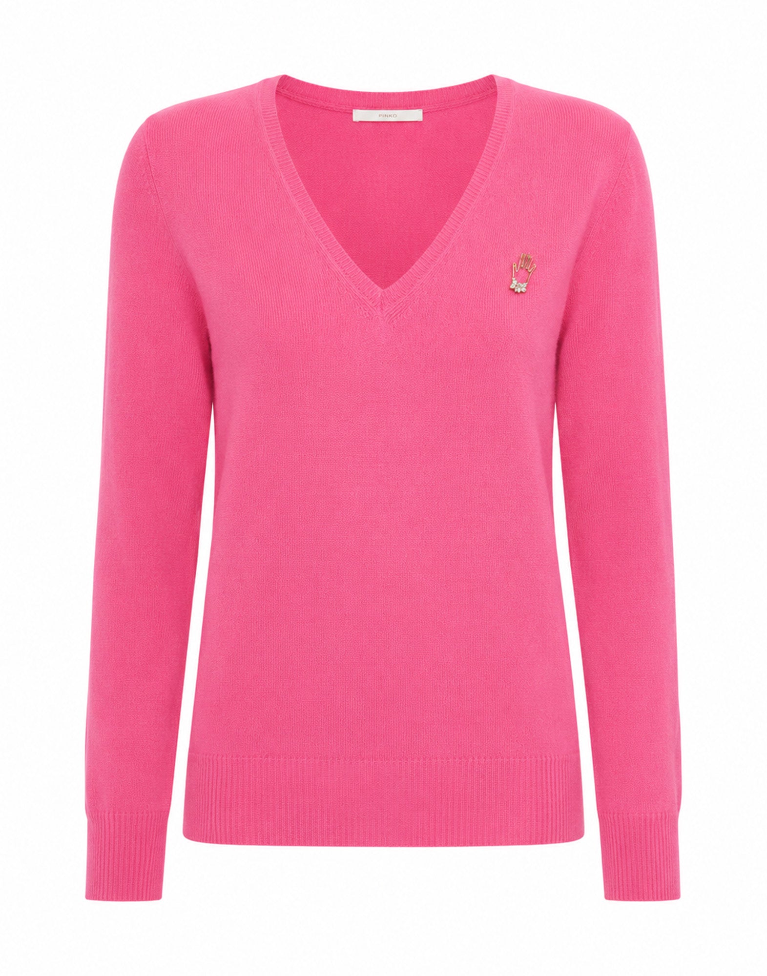 VIVETTA Maglia in Cashmere con Spilla Mano