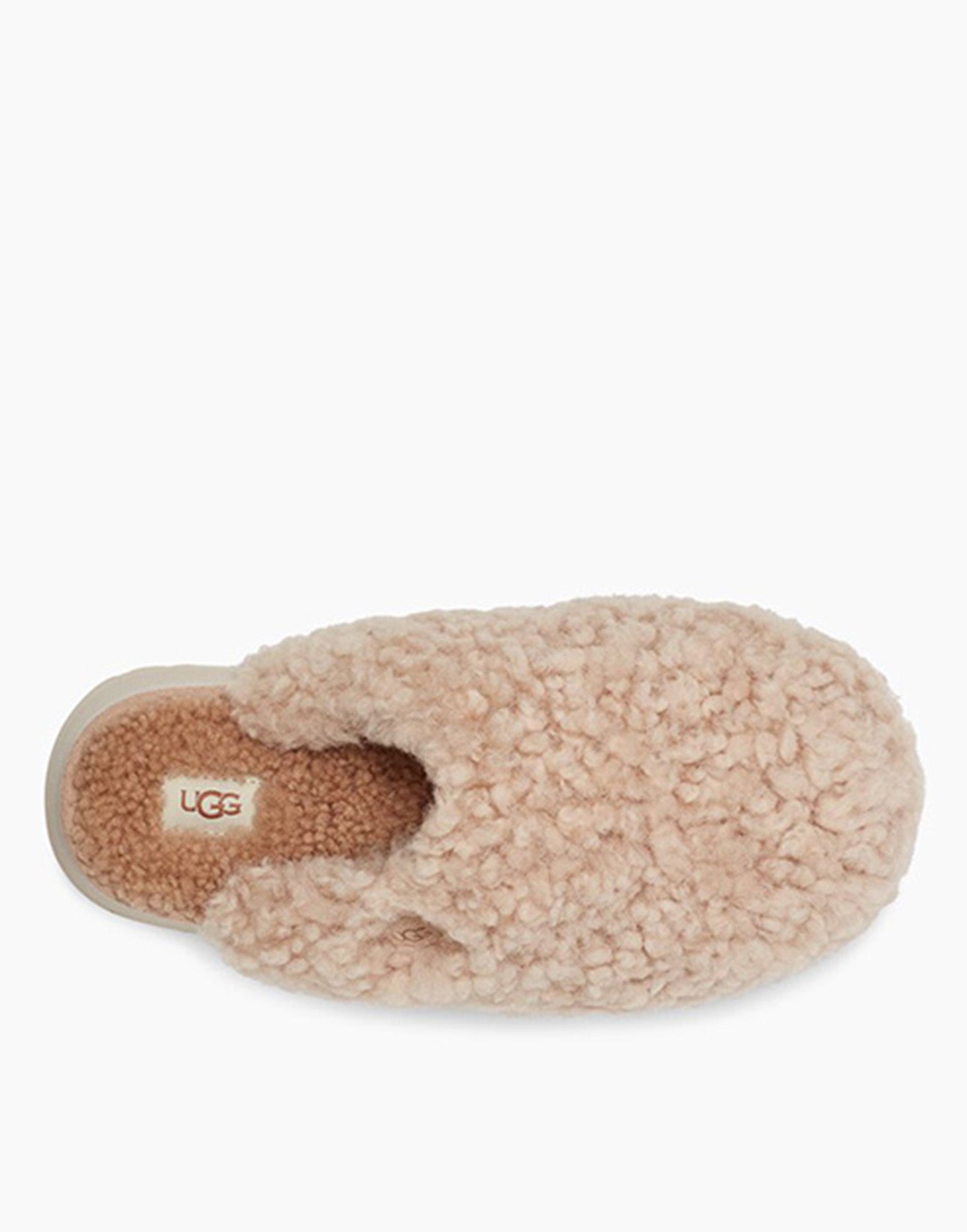 UGG Ciabatte Con Plateau Maxi Curly – Fango