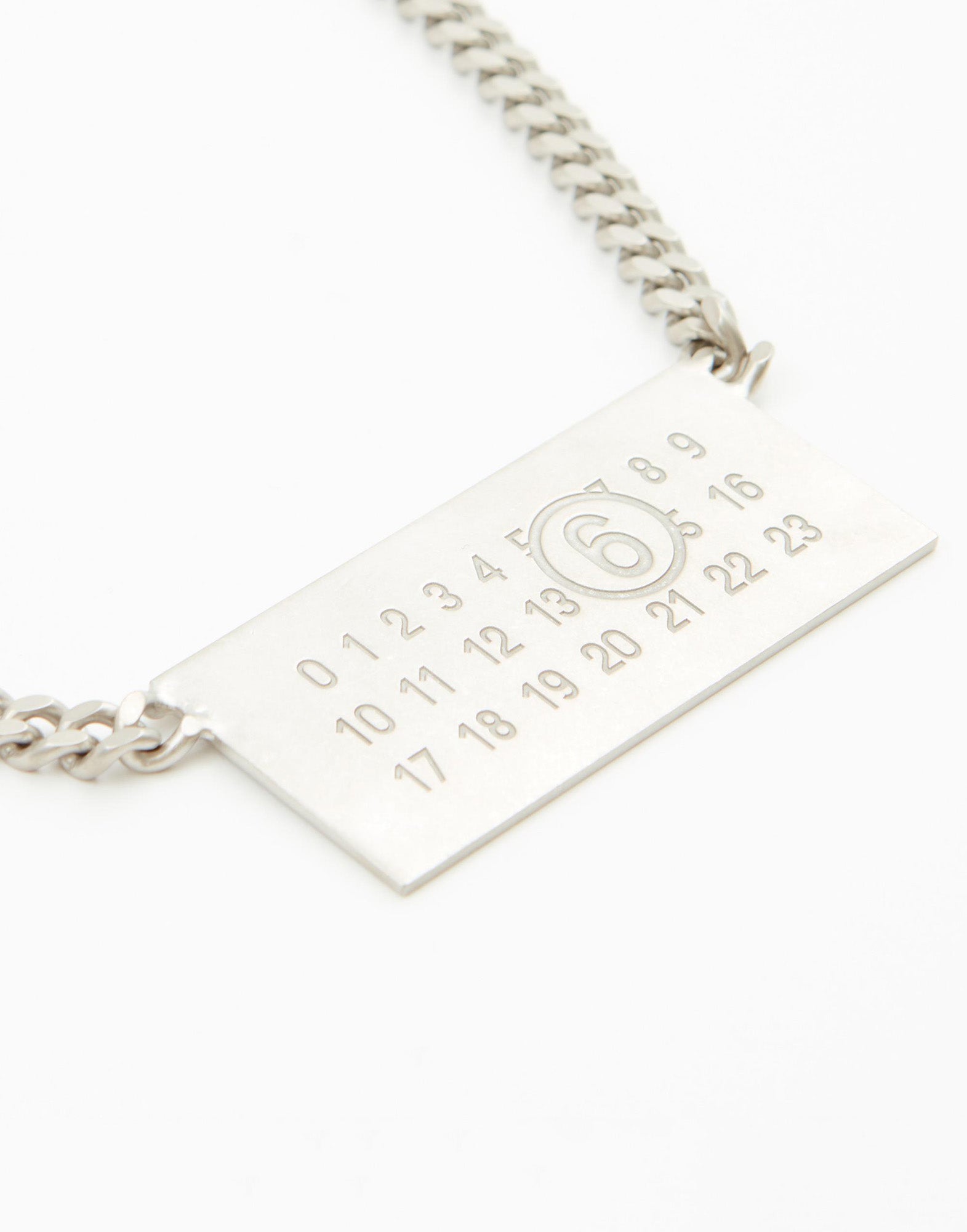 MM6 MAISON MARGIELA Collana in Palladio Burattato – Fango